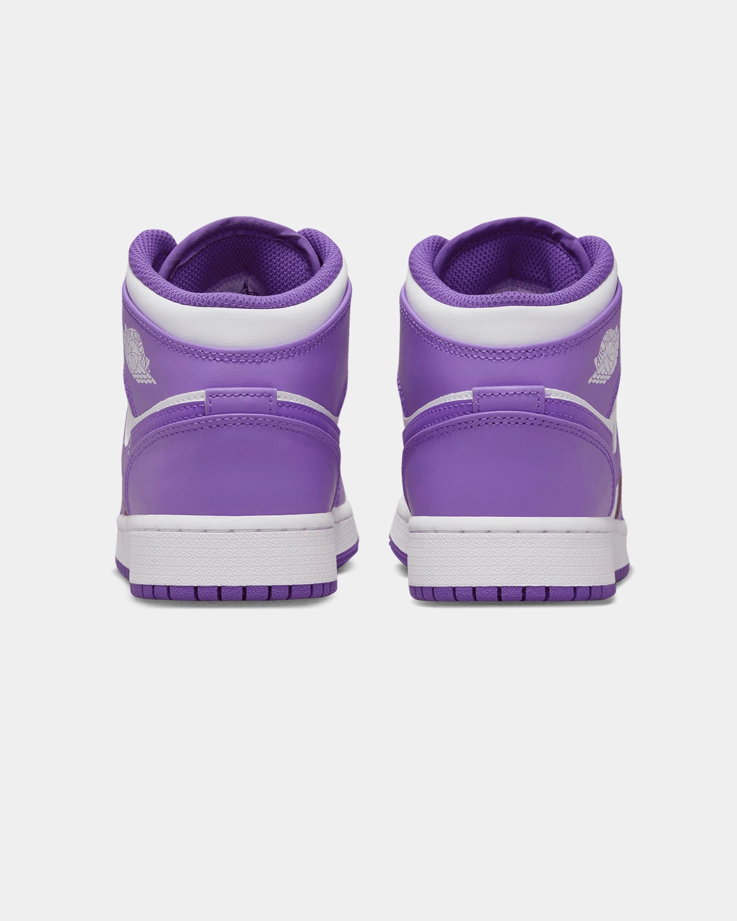 Jordan Kids' Air Jordan 1 Mid (GS) Purple Venom/White Responsive Low Cut Prostration