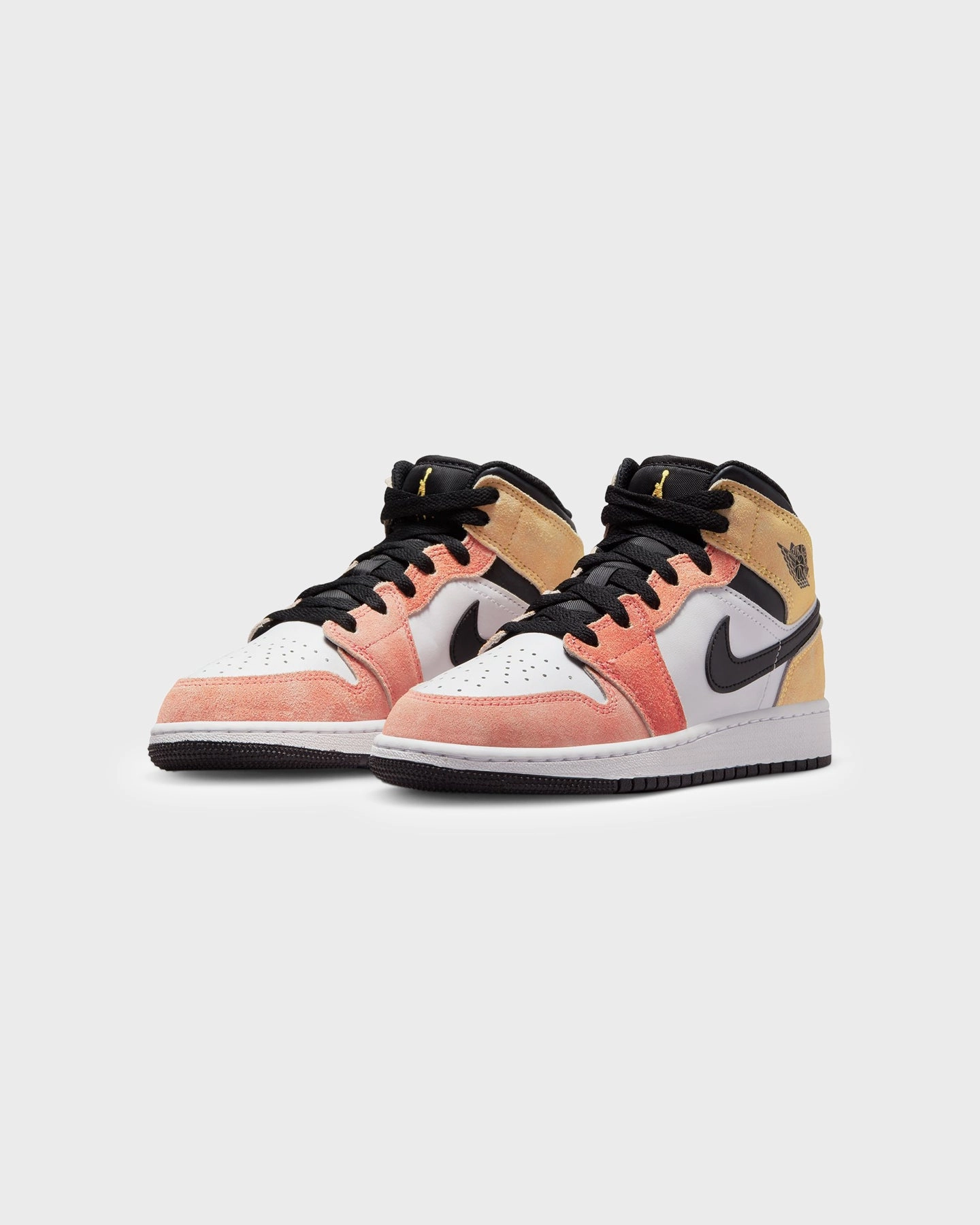 Jordan Kids' Air Jordan 1 Mid SE (GS) "Flight Club" Magic Ember Fresh flexibility TPU Heel Stabilizer