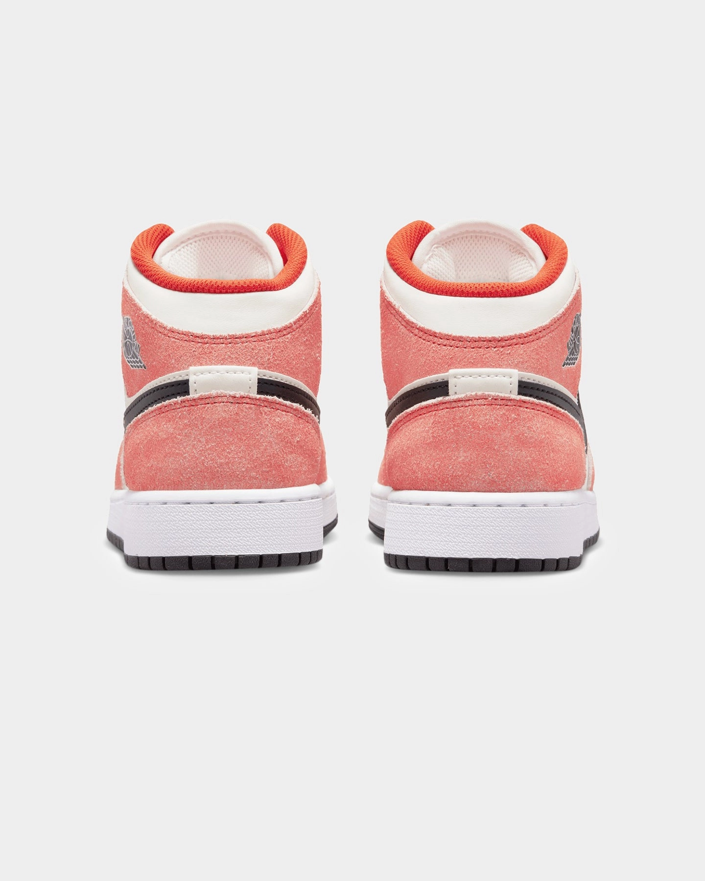 Street Flex Eco Friendly Dyeing Jordan Kids' Air Jordan 1 Mid SE "Orange Suede" Team Orange/Black