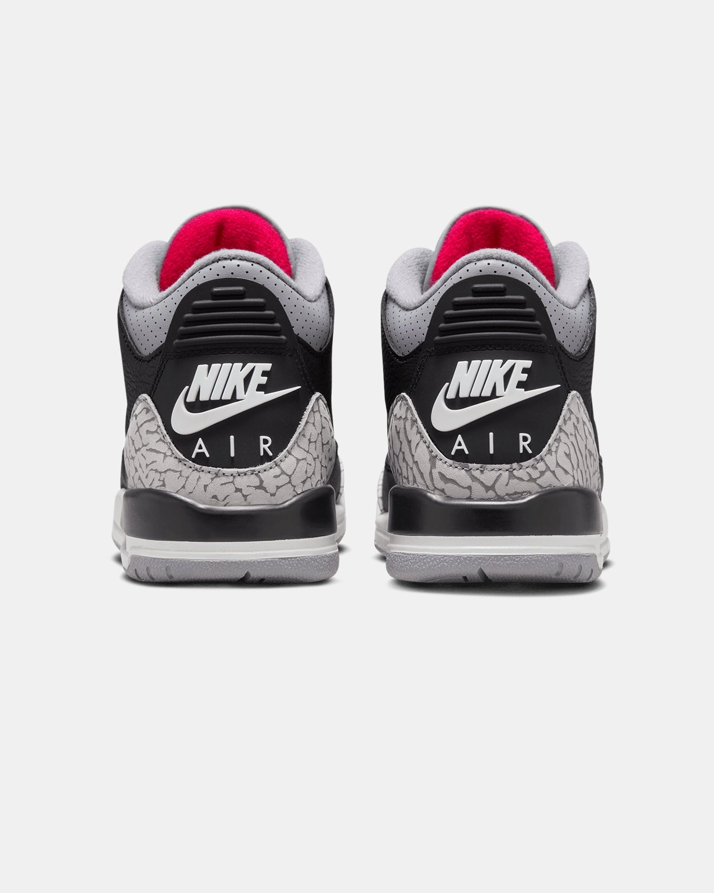 Jordan Kids' Air Jordan 3 Retro (GS) "Black Cement" Black/Fire Red-Cement Grey/Summit White Athletic Performance Active Schedule