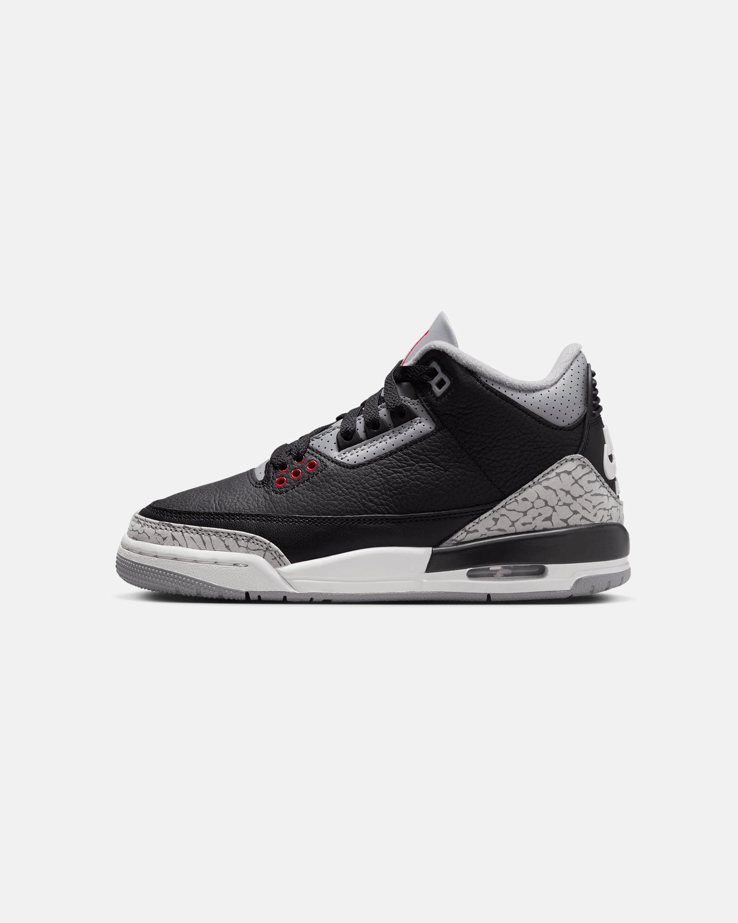 HeelCushion Jordan Kids' Air Jordan 3 Retro (GS) "Black Cement" Black/Fire Red-Cement Grey/Summit White