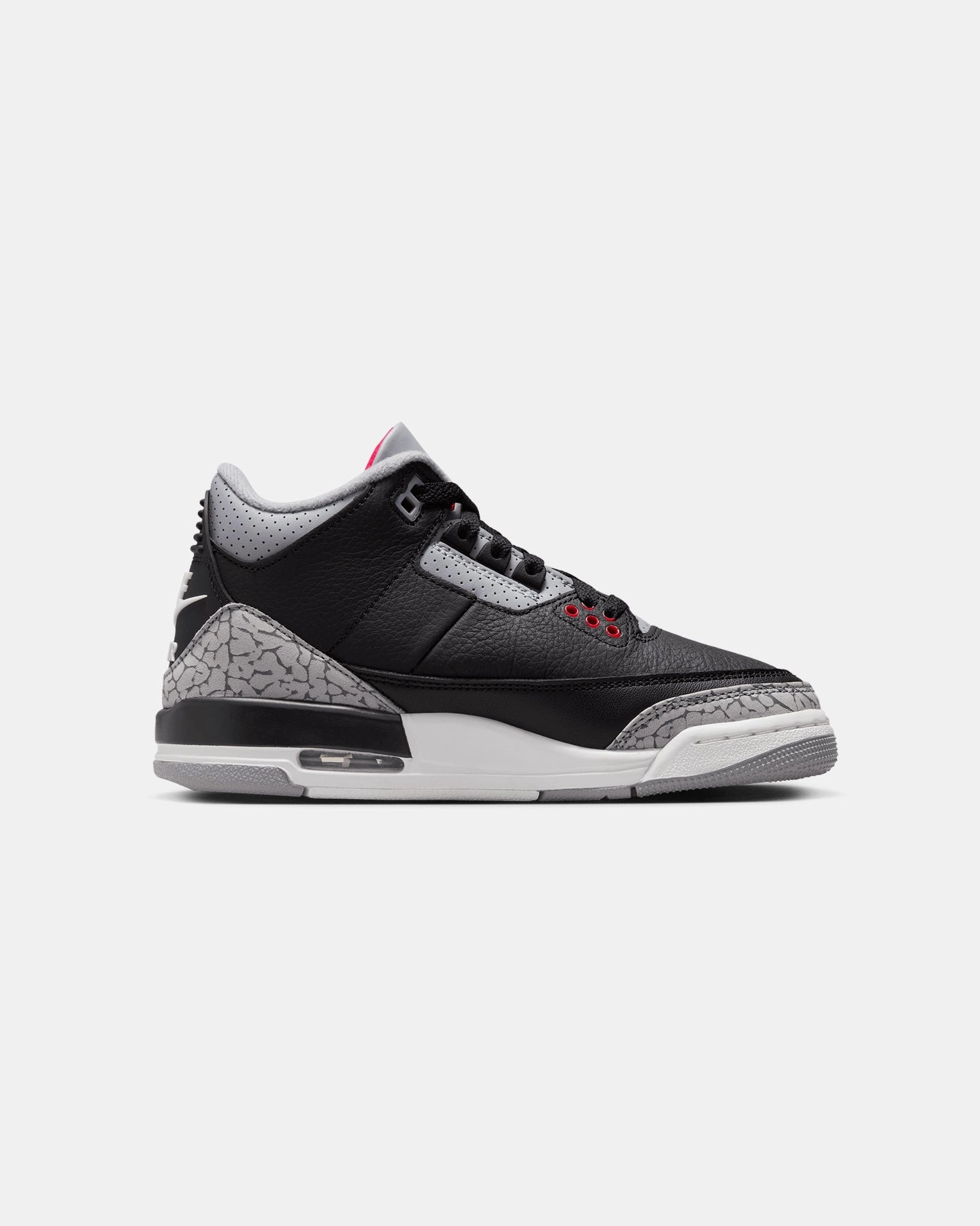 Crisp Touch Jordan Kids' Air Jordan 3 Retro (GS) "Black Cement" Black/Fire Red-Cement Grey/Summit White