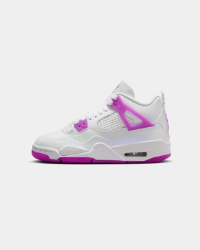 Jordan Kids' Air Jordan 4 Retro (GS) "Hyper Violet" White/Hyper Violet Comfort Technology Office Casual