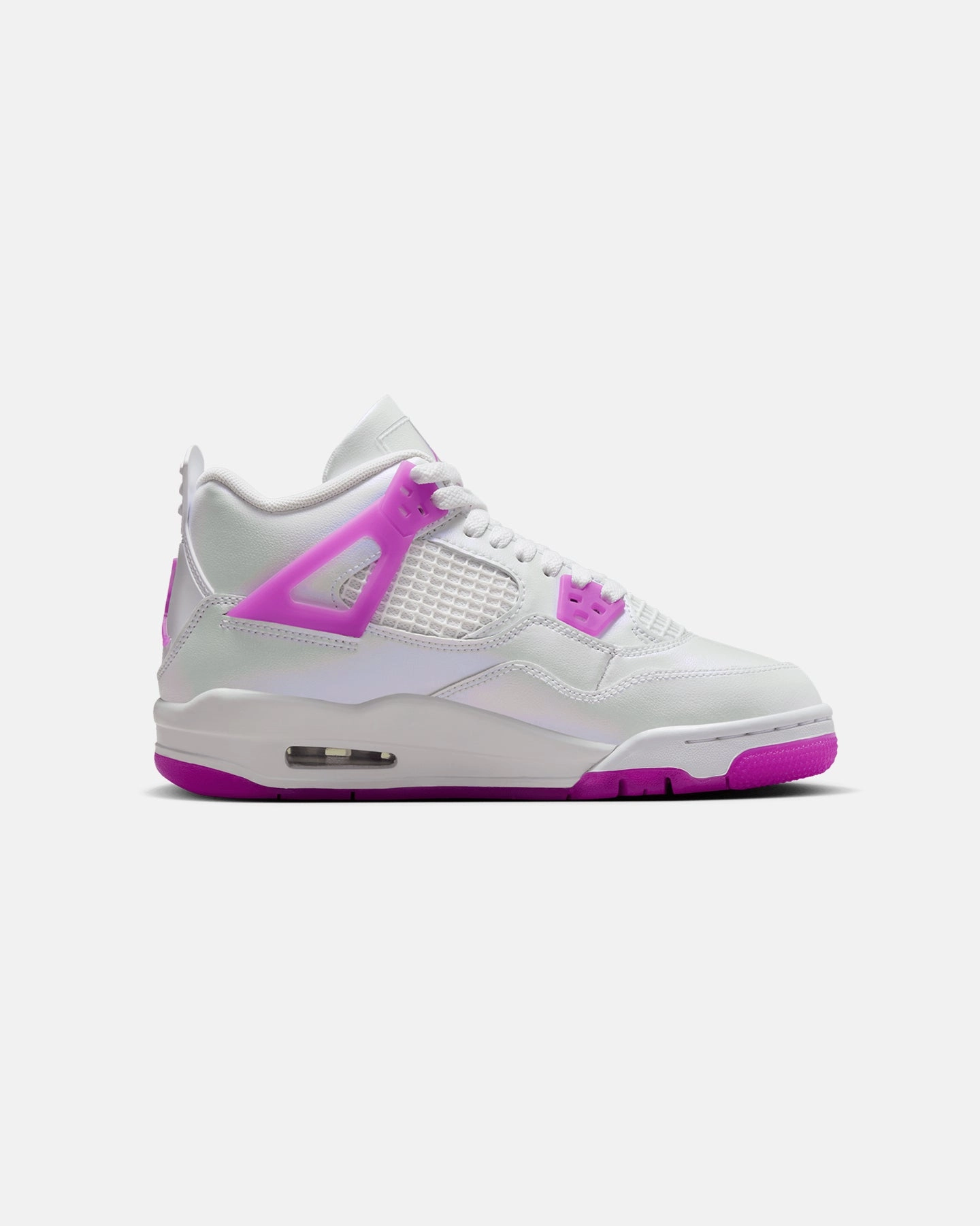 Jordan Kids' Air Jordan 4 Retro (GS) "Hyper Violet" White/Hyper Violet Fitness Runner Shock   Resistant