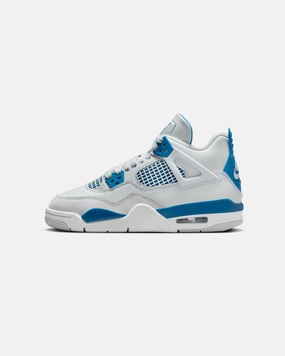 Foot Fresh Jordan Kids' Air Jordan 4 Retro (GS) "Industrial Blue" Off White/Industrial Blue