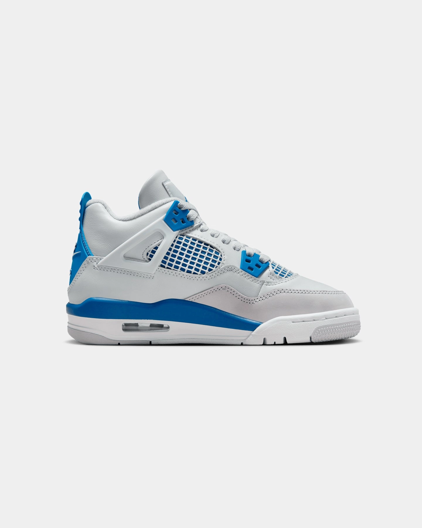 Jordan Kids' Air Jordan 4 Retro (GS) "Industrial Blue" Off White/Industrial Blue Street Style Comfort Padding