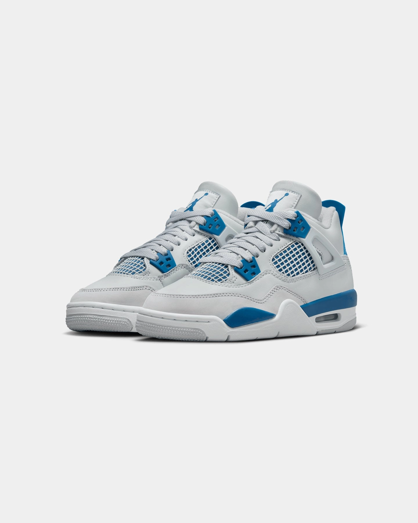 Jordan Kids' Air Jordan 4 Retro (GS) "Industrial Blue" Off White/Industrial Blue Heel lockdown