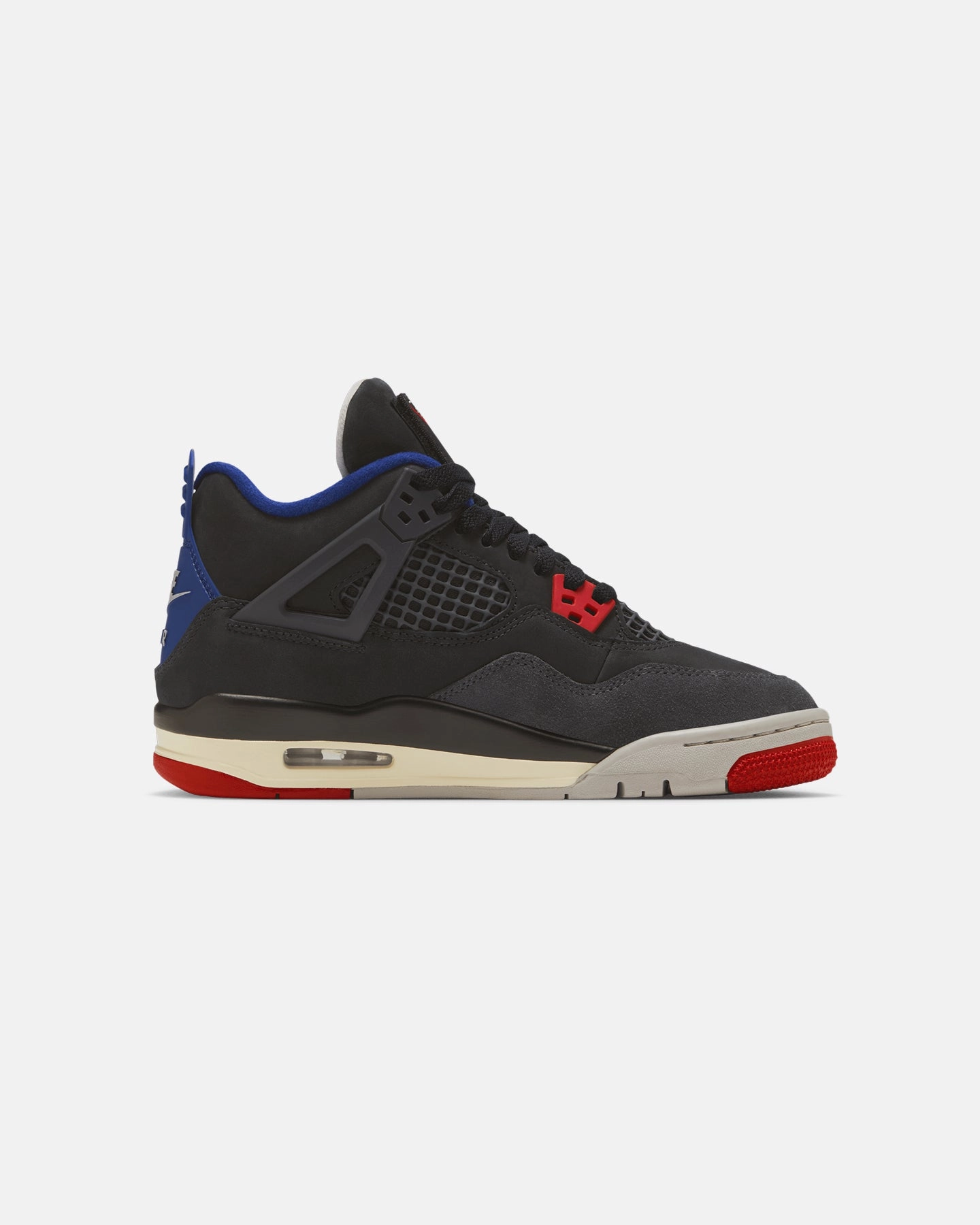 Jordan Kids' Air Jordan 4 Retro OG Remastered "Rare Air" (GS) Black/Fire Red All-around silhouette