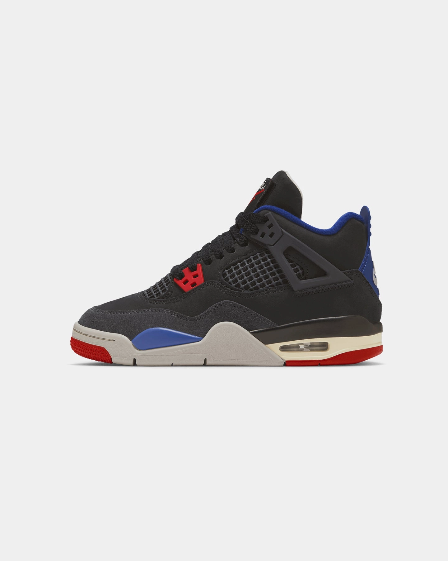 Jordan Kids' Air Jordan 4 Retro OG Remastered "Rare Air" (GS) Black/Fire Red adjustable user