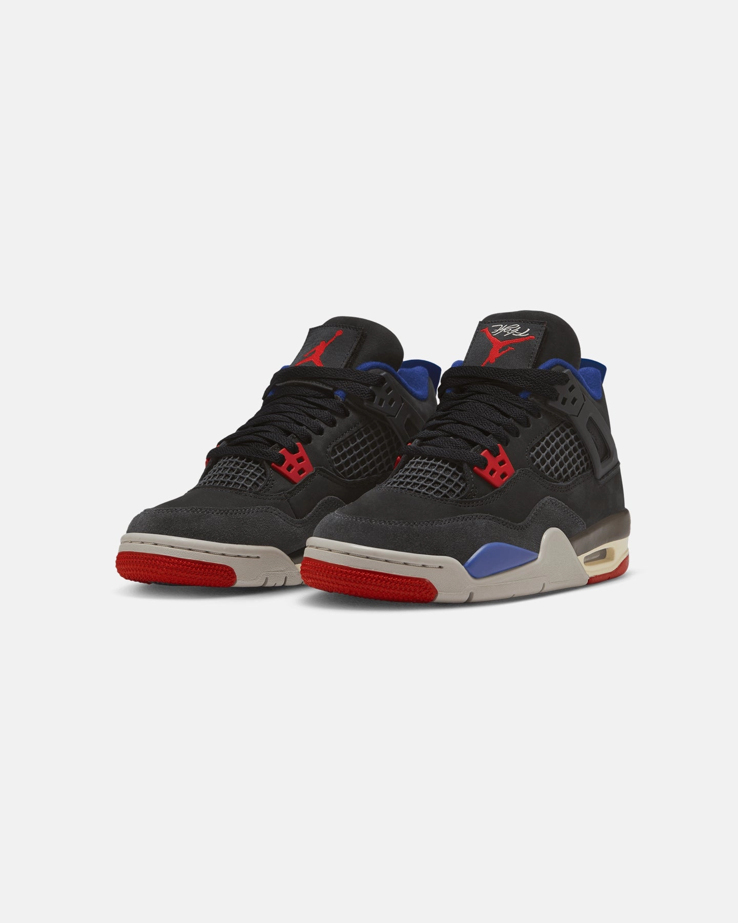 Weatherproof Coating Jordan Kids' Air Jordan 4 Retro OG Remastered "Rare Air" (GS) Black/Fire Red