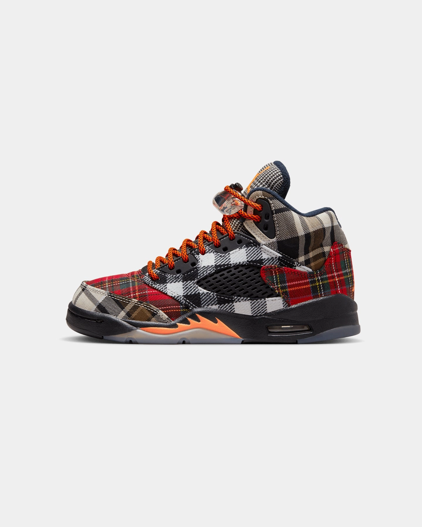 Jordan Kids' Air Jordan 5 Retro Plaid (GS) Black/Orange Easy Motion