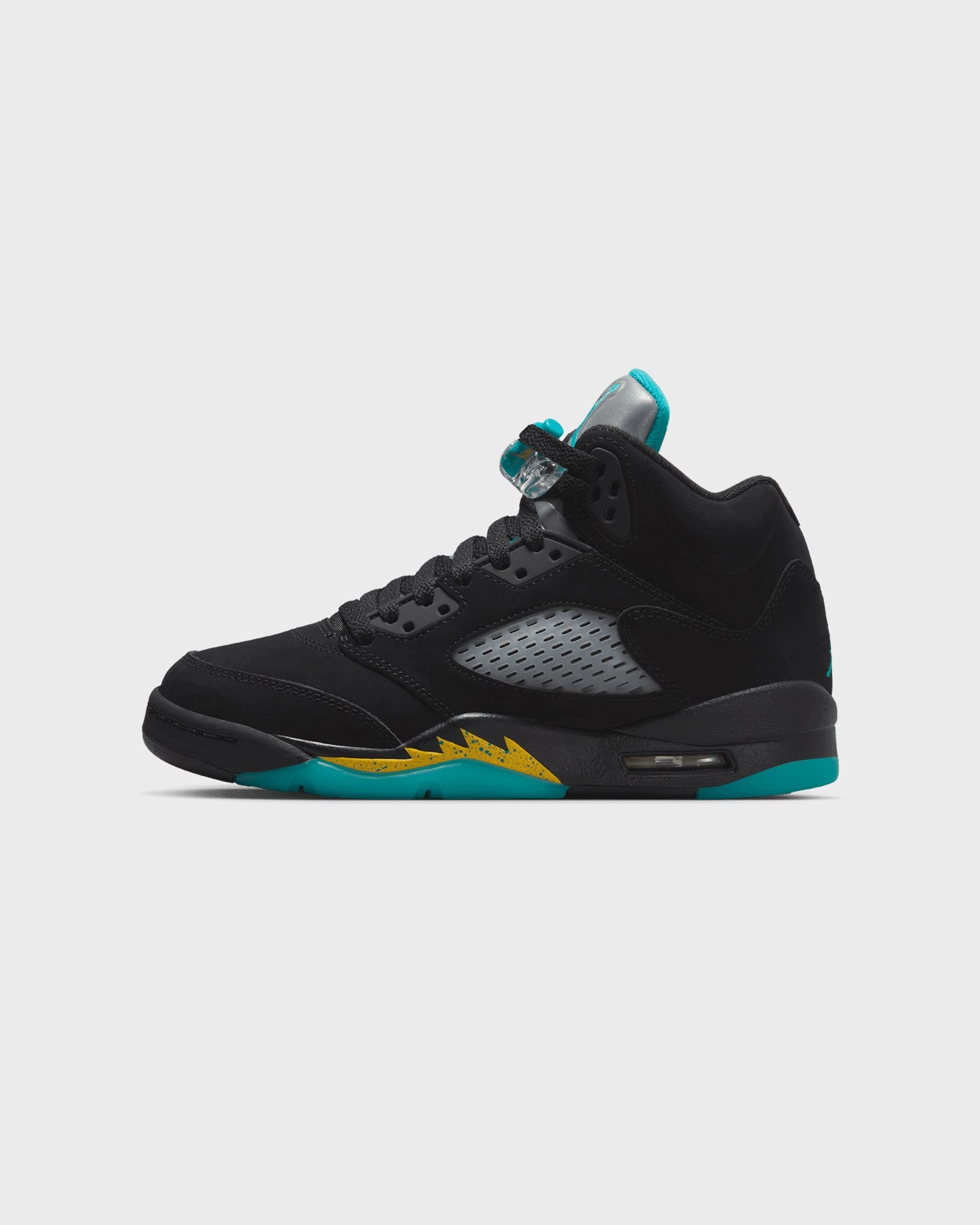 Travel Ease Hexagonal Grip Tread Jordan Kids' Jordan 5 Retro (GS) Black/Aquatone