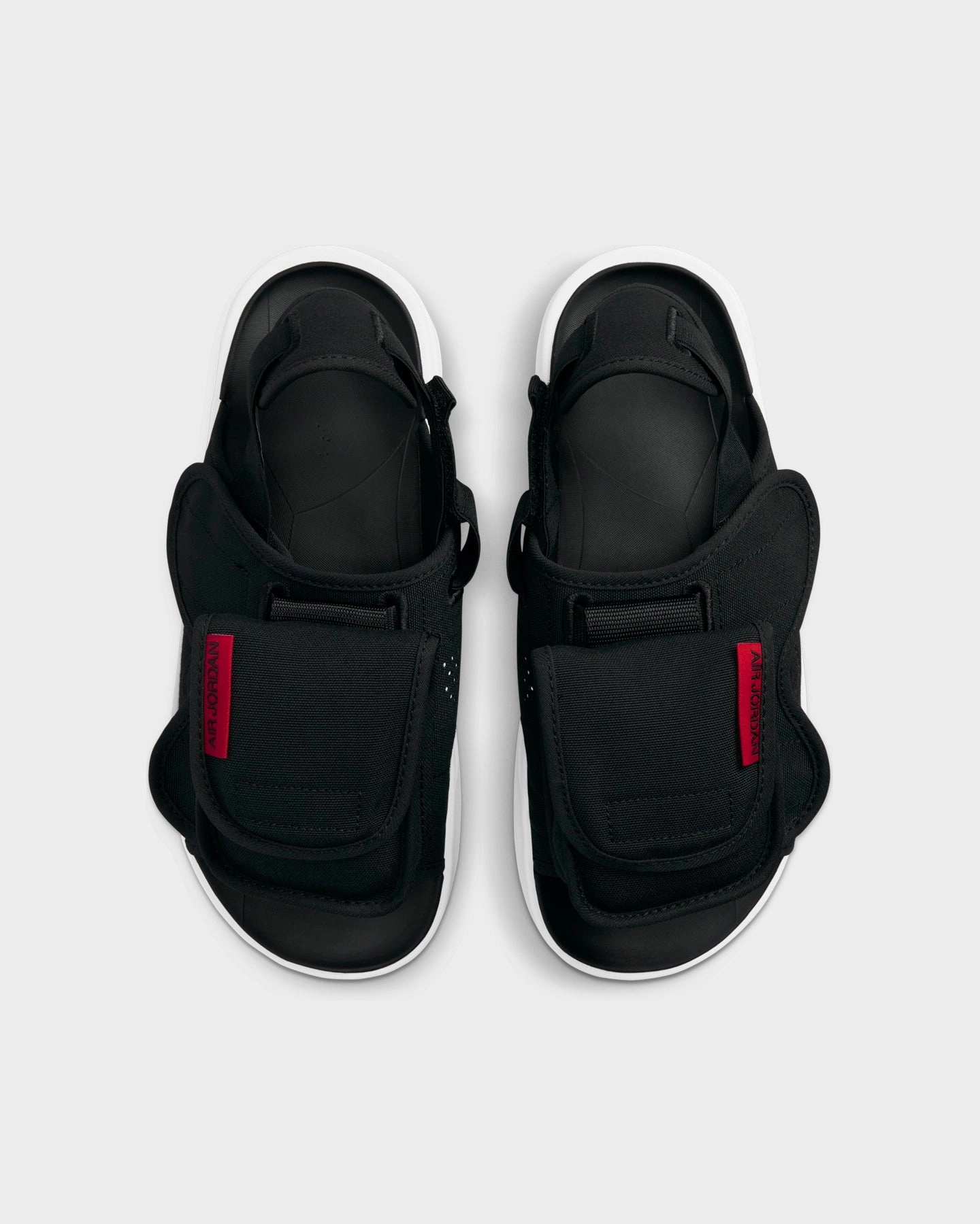 most outdoor Jordan LS Slides Black/University Red