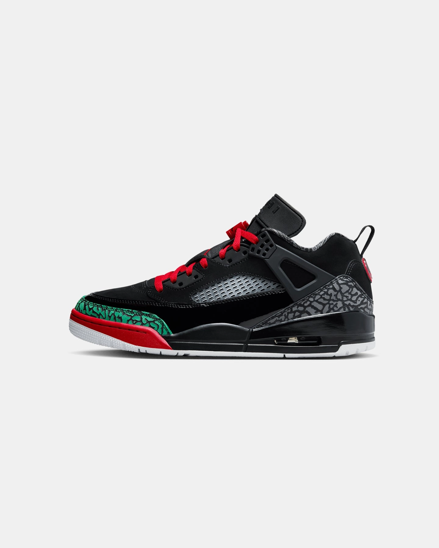 Jordan Spizike Low "Black/Red" Black/Varsity Red Run Glow Soft Leather