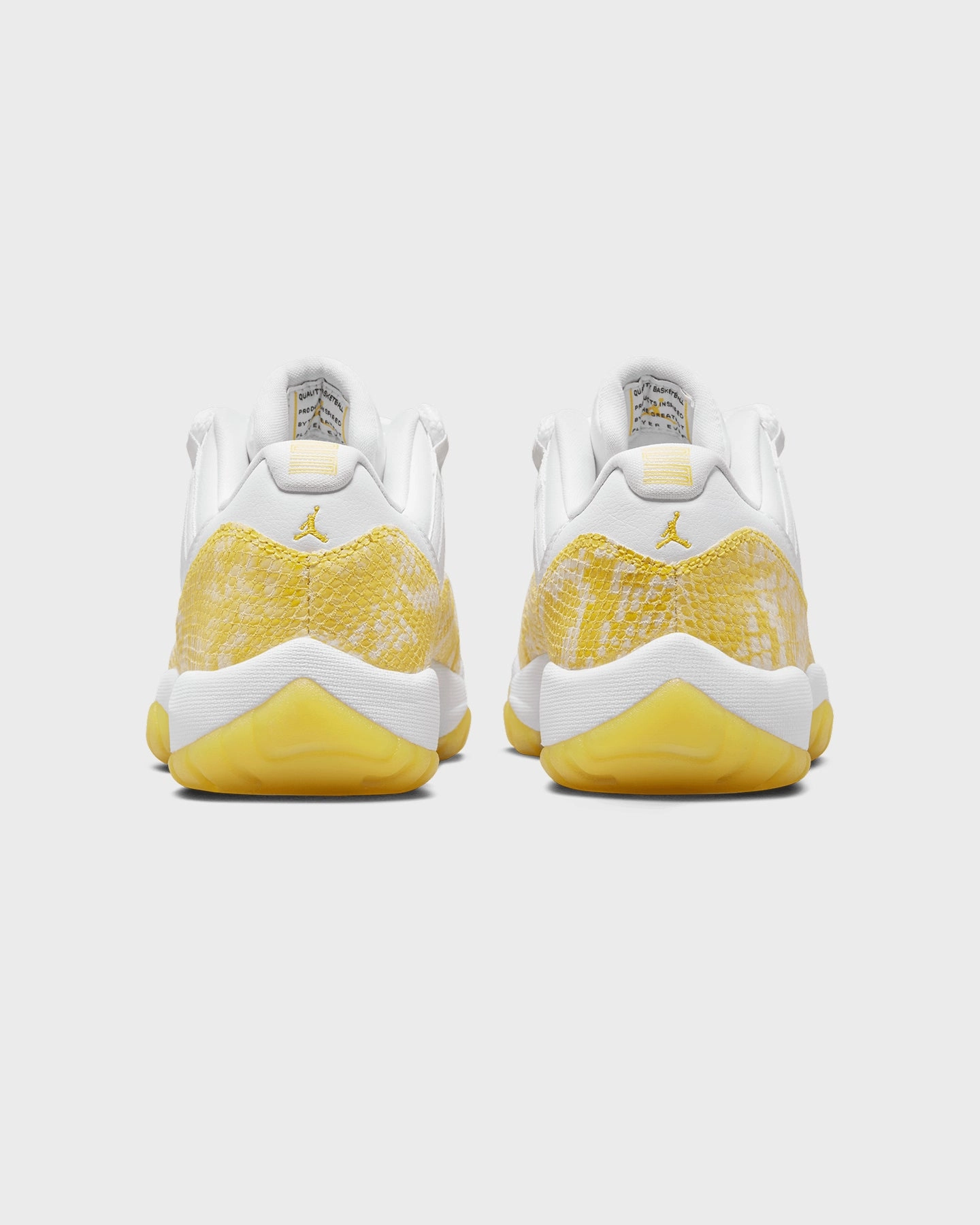 Jordan Women's Air Jordan 11 Retro Low White/Tour Yellow Abrasion Resistant Tread Classy stability