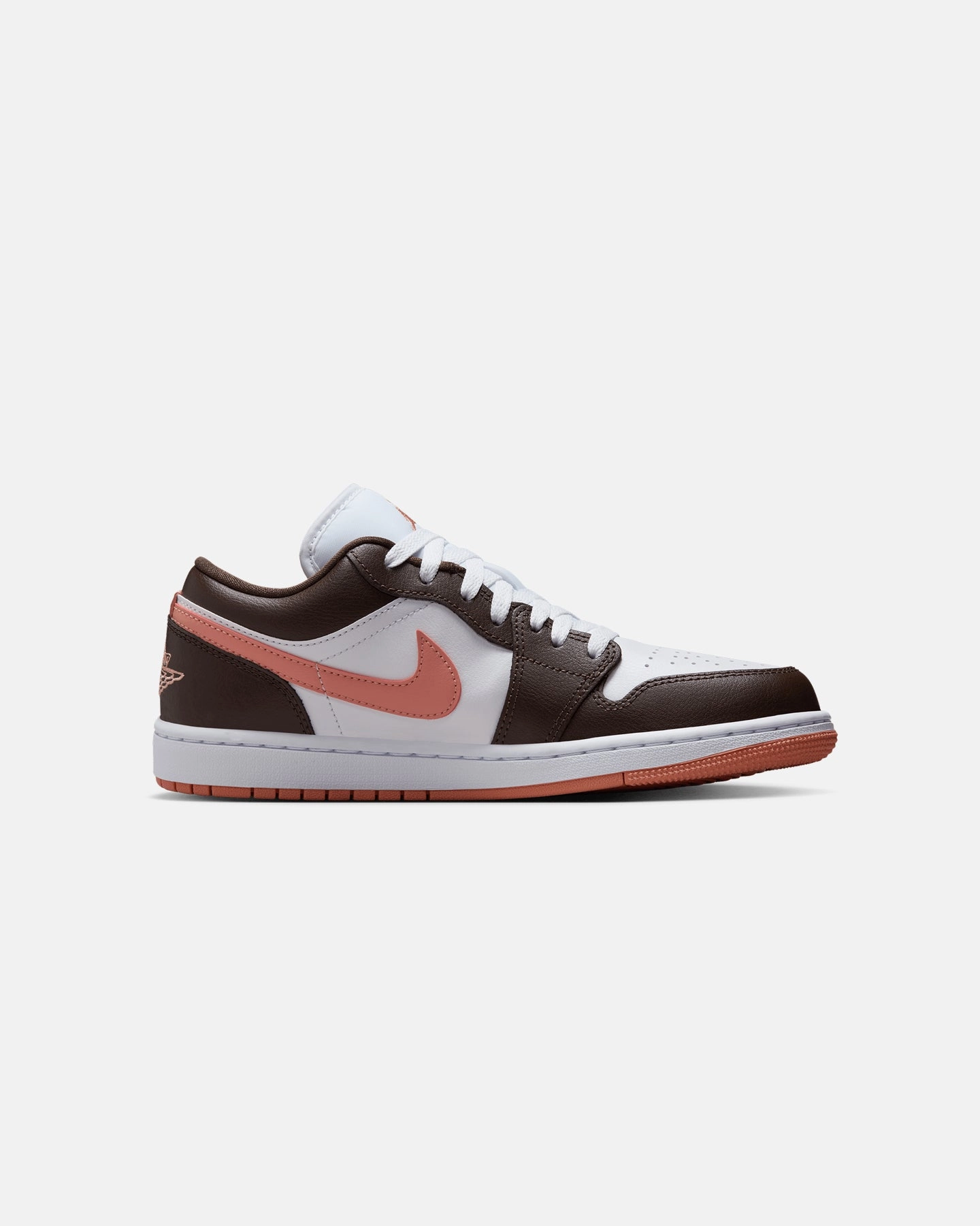 tag Functional Piece Jordan Women's Air Jordan 1 Low "Brown & Pink" White/Brown