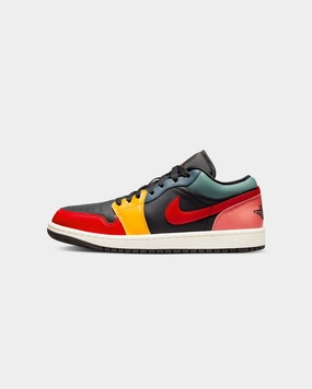 Jordan Women's Air Jordan 1 Low SE "Black Multi" Black/Fire Red Chic Design Budget