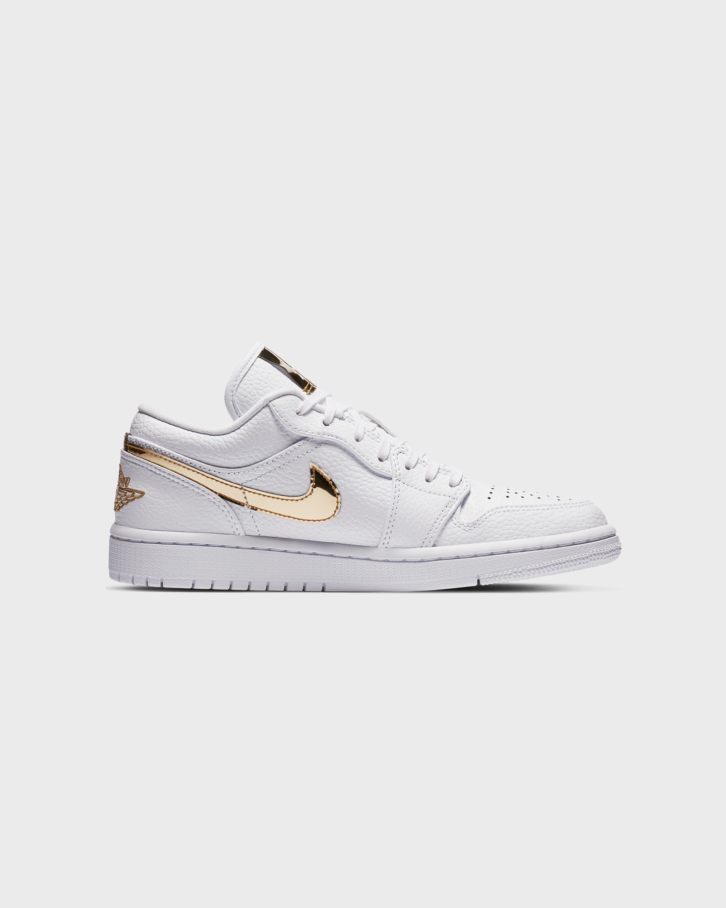 Cool Design Stackable Jordan Women's Air Jordan 1 Low SE "Metallic Gold" White/Metallic Gold
