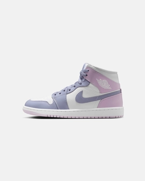 Jordan Women's Air Jordan 1 Mid "Indigo" Indigo least formal Foot Protection