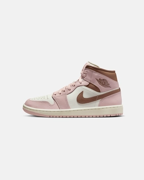 professionals Jordan Women's Air Jordan 1 Mid "Neapolitan" Pink Oxford/Archaeo Brown