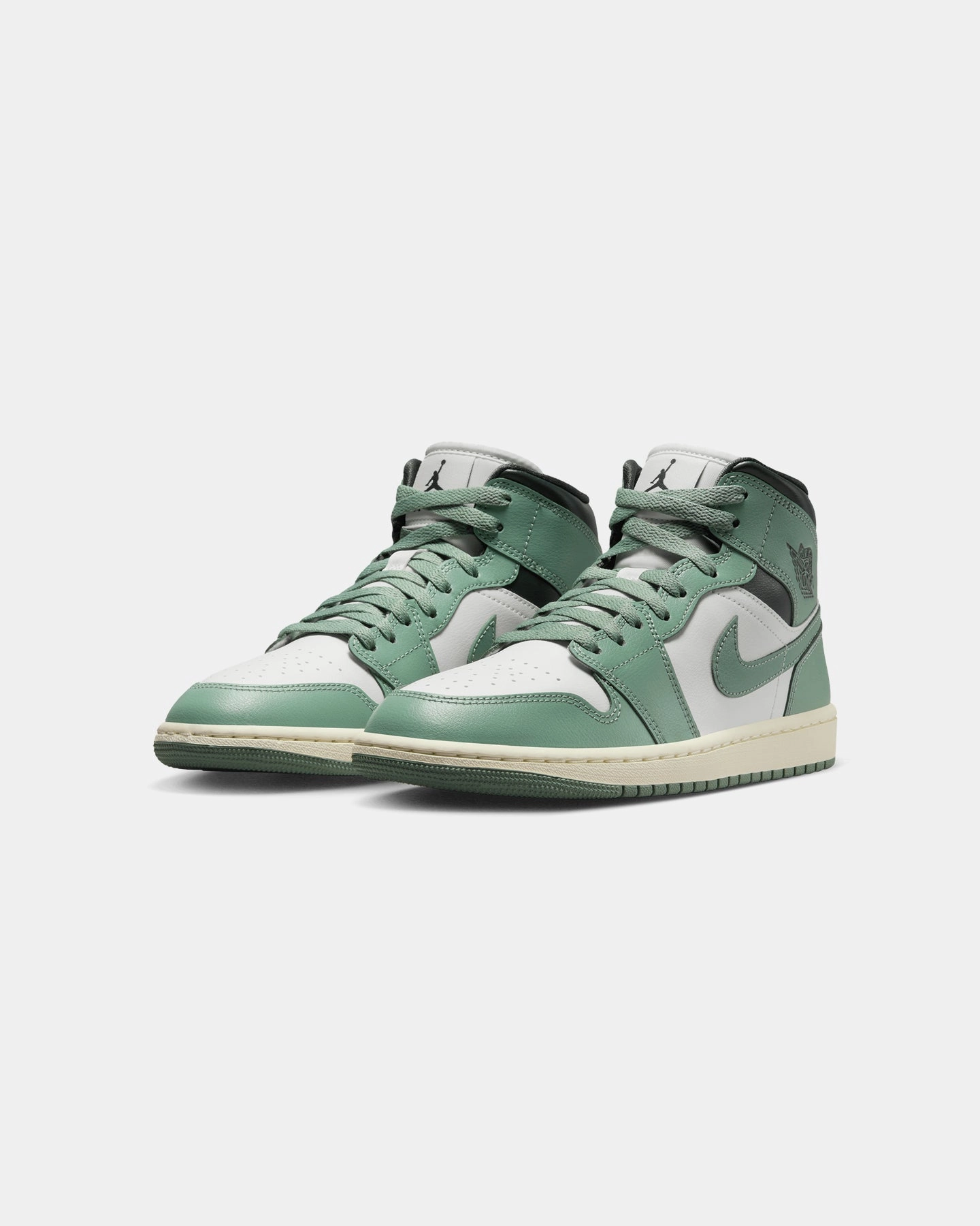 Jordan Women's Air Jordan 1 Mid Sail/Jade Smoke Non Toxic Adhesive Bonding Universal Fit