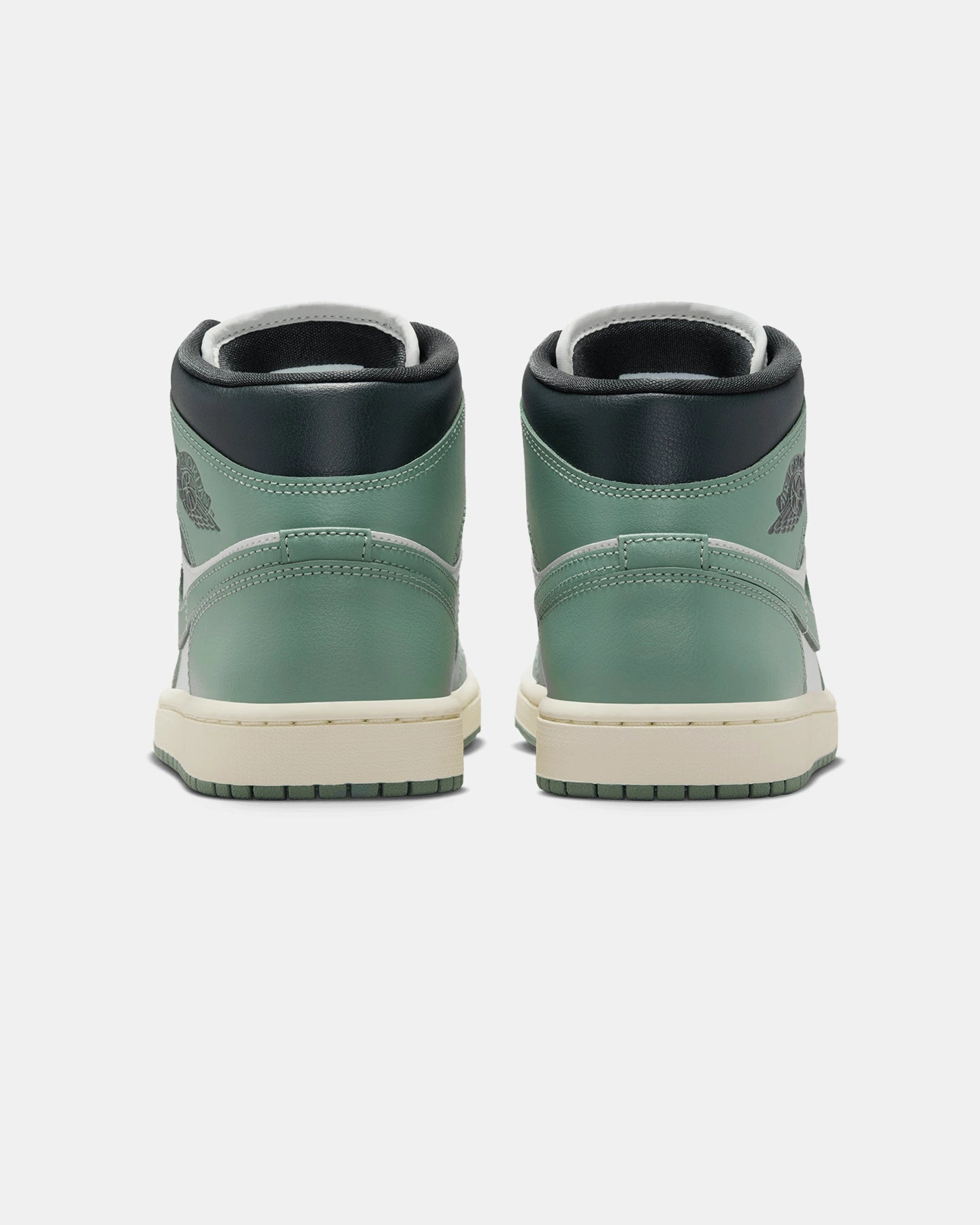 Jordan Women's Air Jordan 1 Mid Sail/Jade Smoke kids' models least school