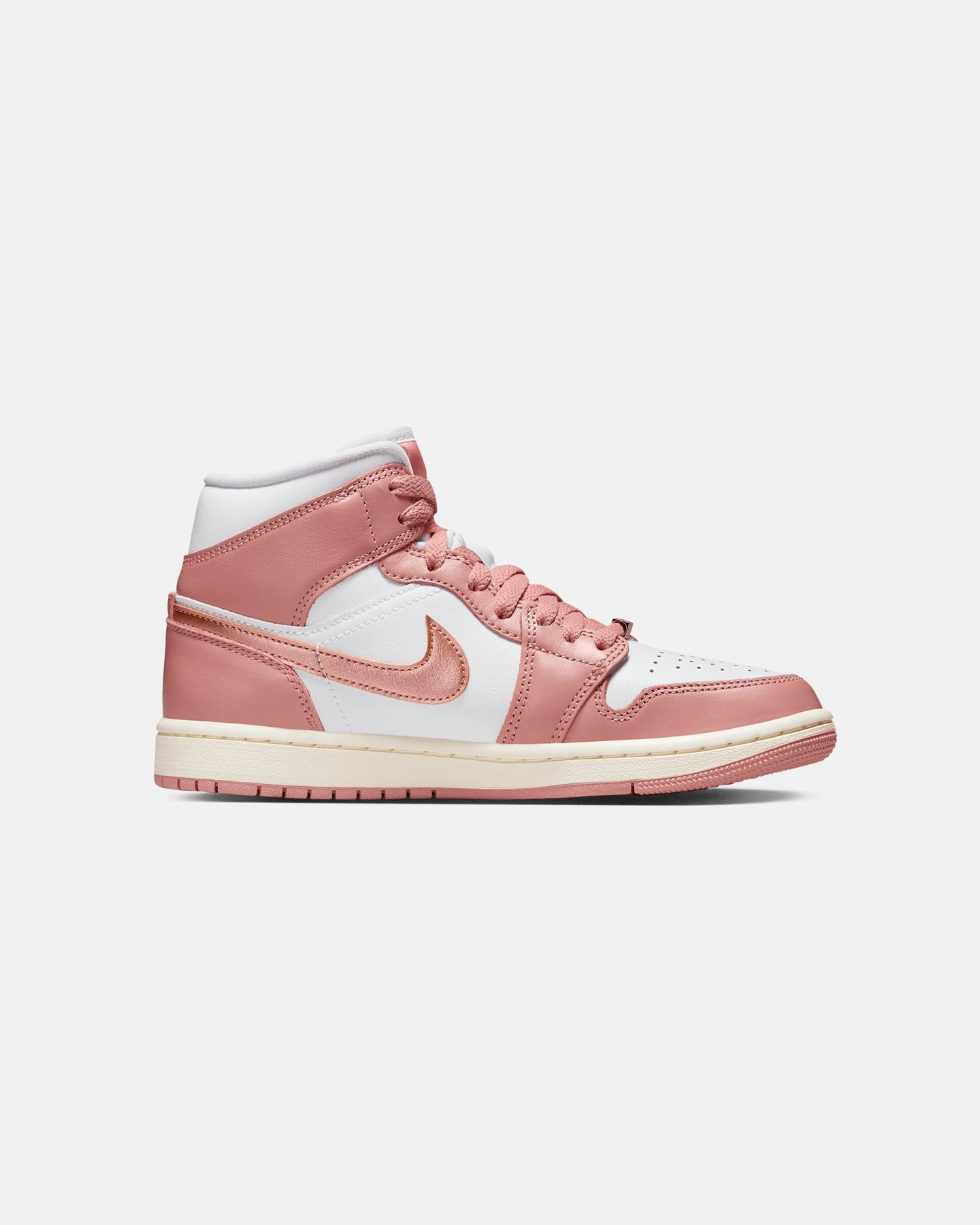 Jordan Women's Air Jordan 1 Mid SE Red Stardust/Metallic Copper matching Eco Friendly Cushioning