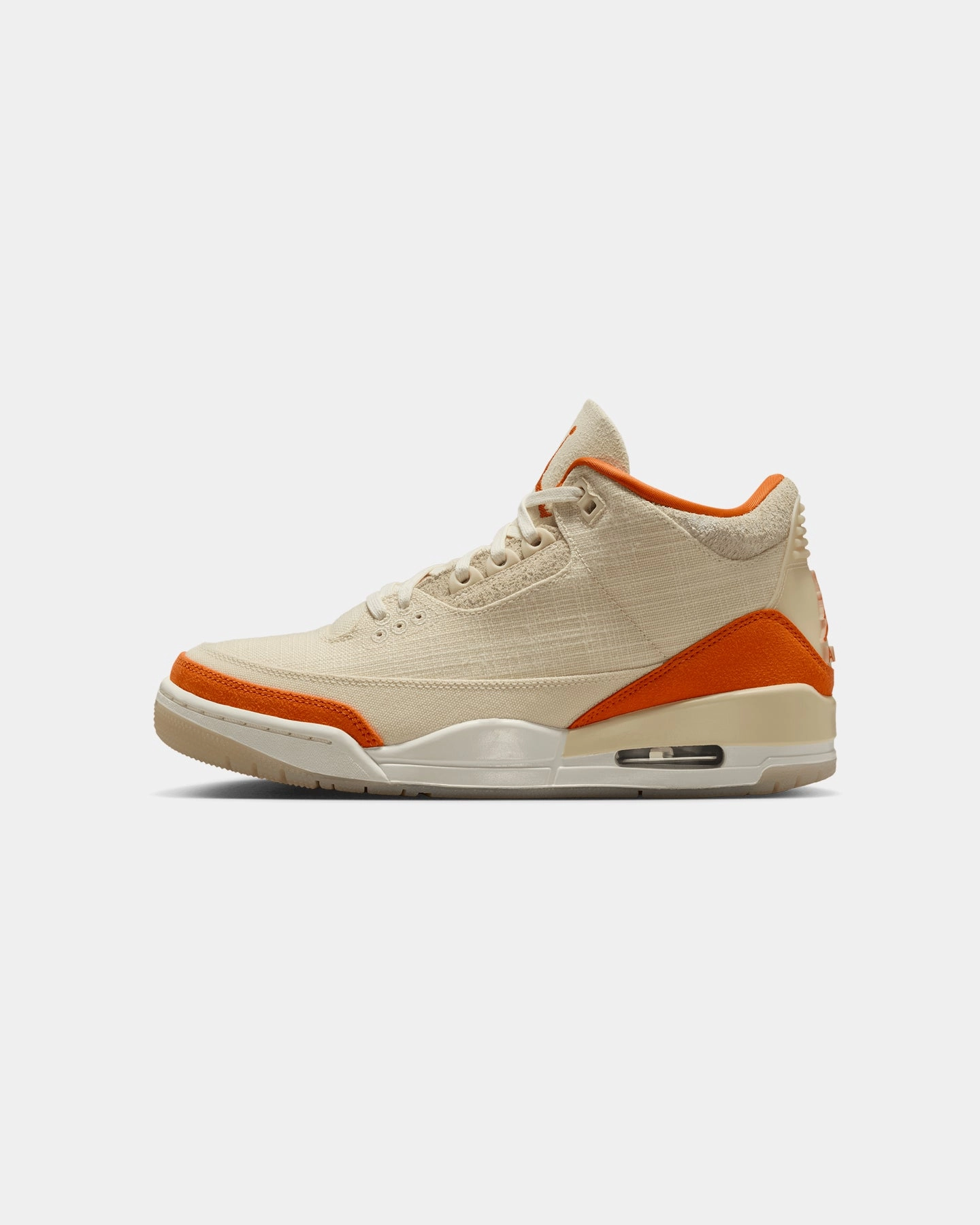 Jordan Women's Air Jordan 3 Retro "Starfish" Fossil Grey/Starfish-Sail Seamless Knit Structure Durable Synthetic