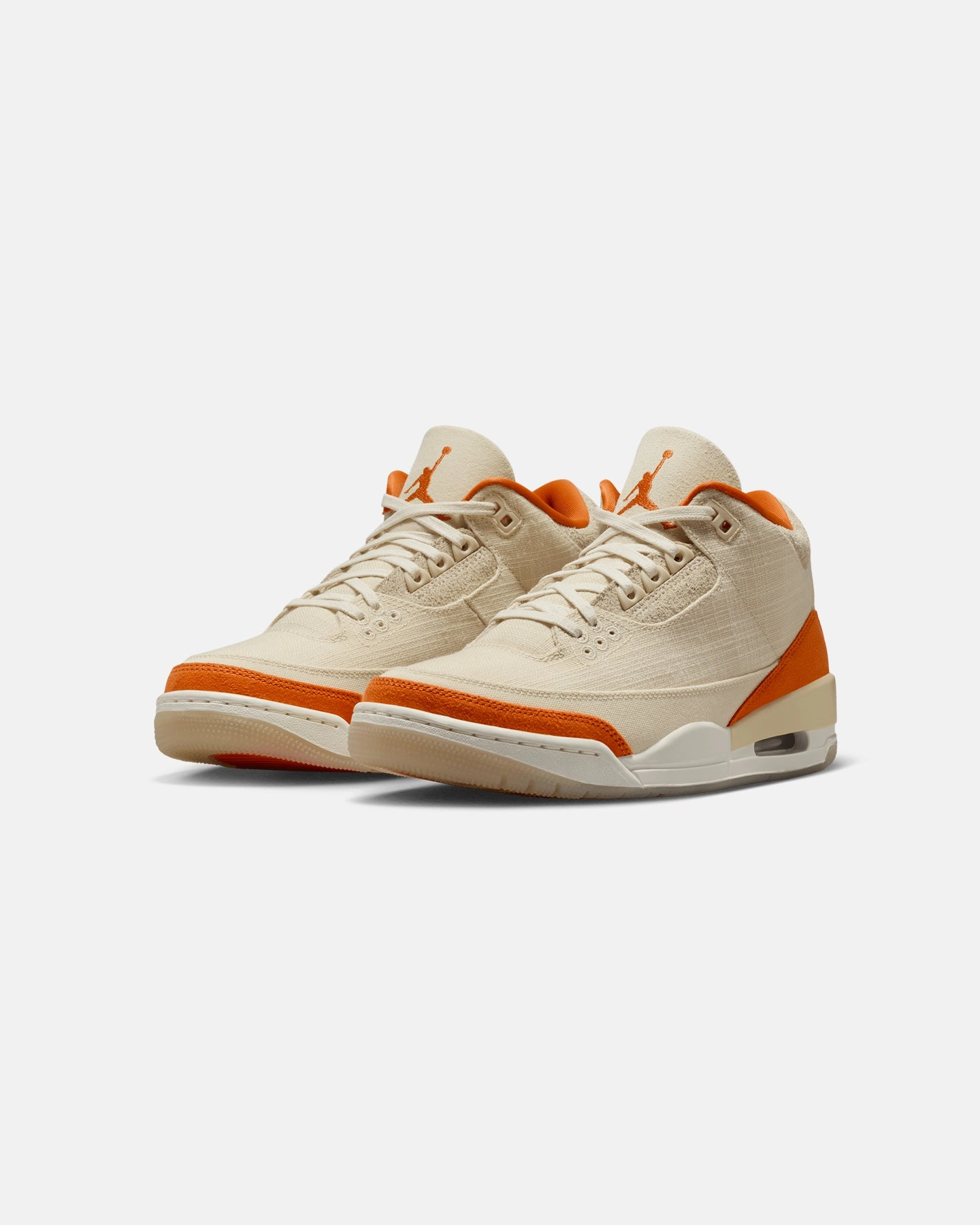 Jordan Women's Air Jordan 3 Retro "Starfish" Fossil Grey/Starfish-Sail Airflow channels Lightweight TPU Frame