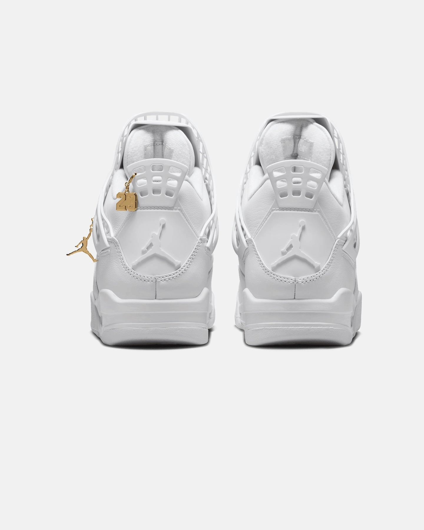 Jordan Women's Air Jordan 4 Net "Triple White" White/Metallic Ultra Cushioned Geometric Print
