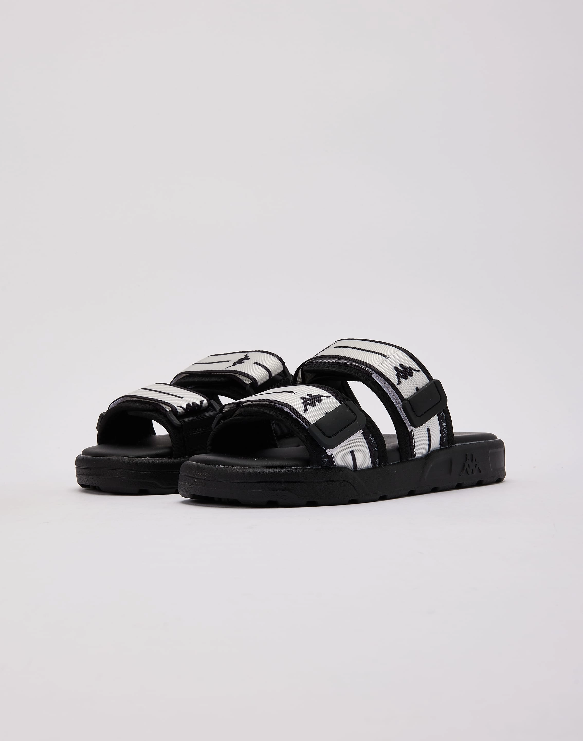 Generic Seamless Knit Structure Kappa Authentic JPN Crees Slides Grade-School