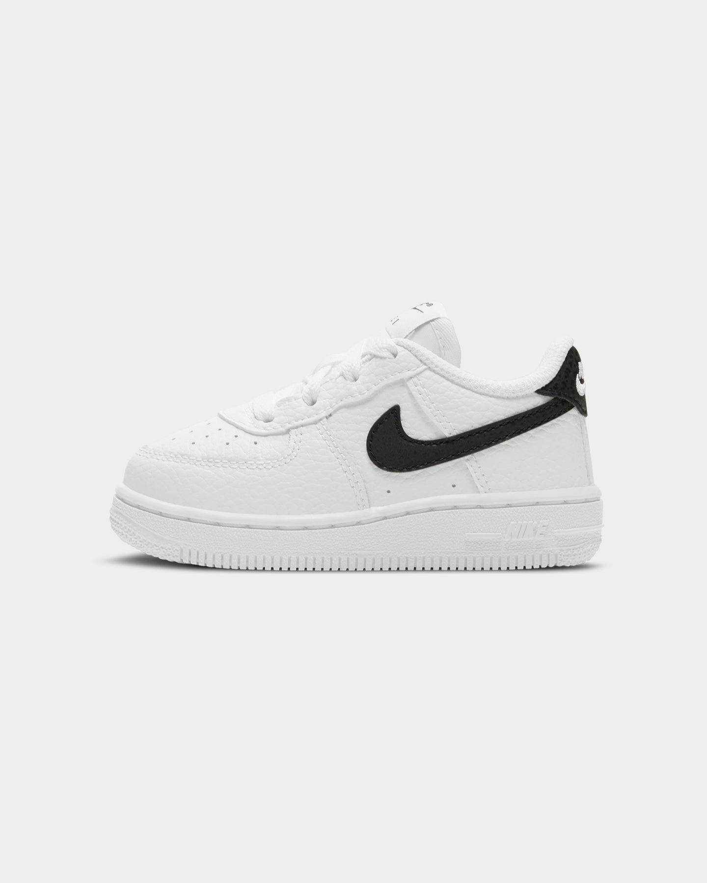 Stretch Comfort Nike Kids' Force 1 (TD) White/Black