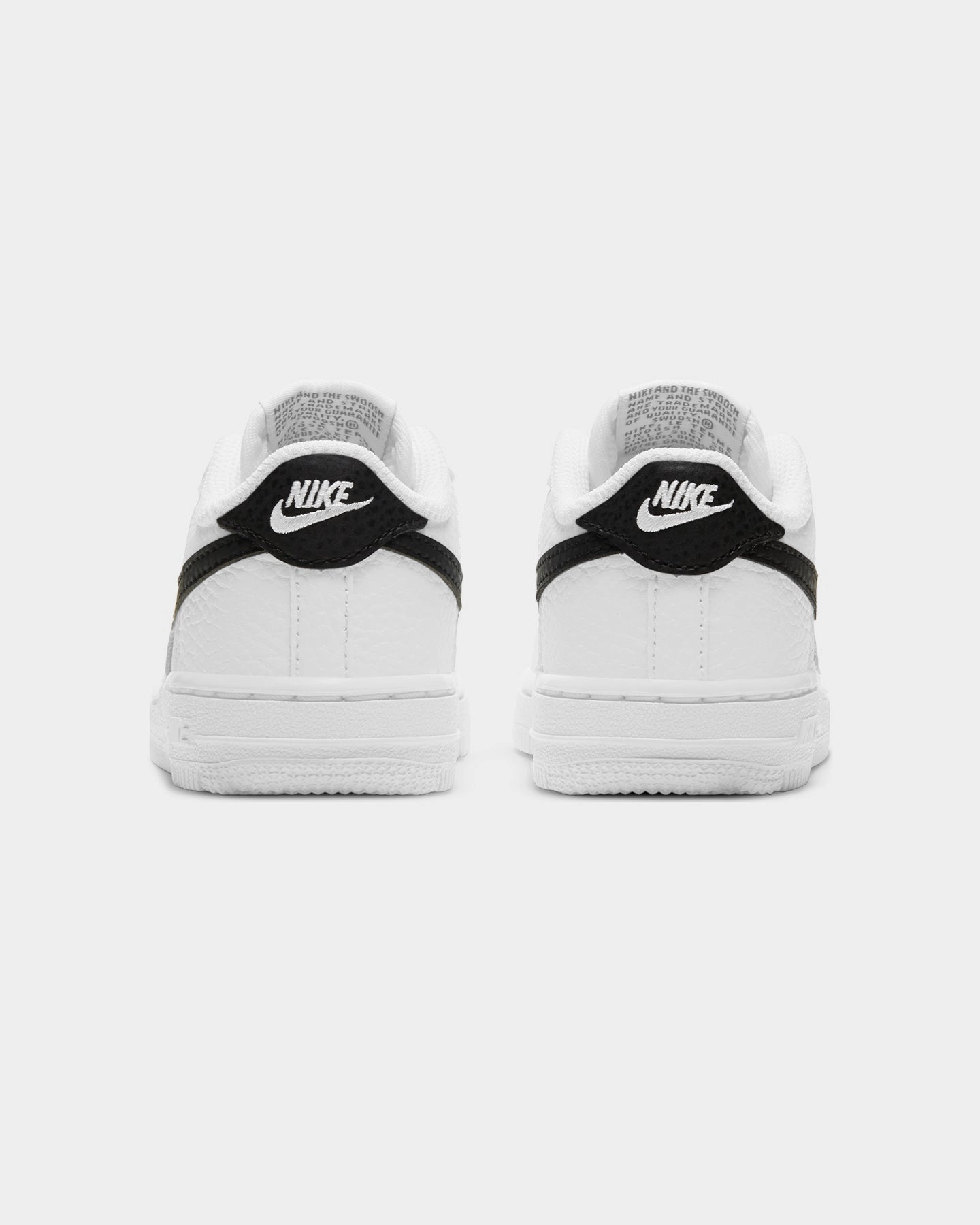 High Rebound Outsole Nike Kids' Force 1 (TD) White/Black