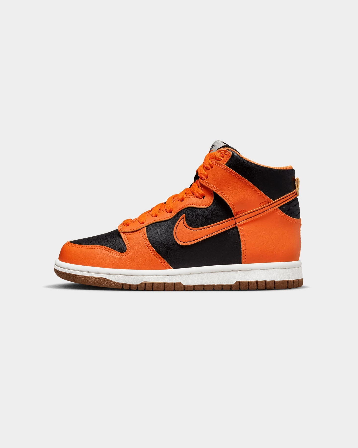 Nike Kids' Nike Dunk High "Black/Safety Orange" Black/Safety Orange Comfort Straps