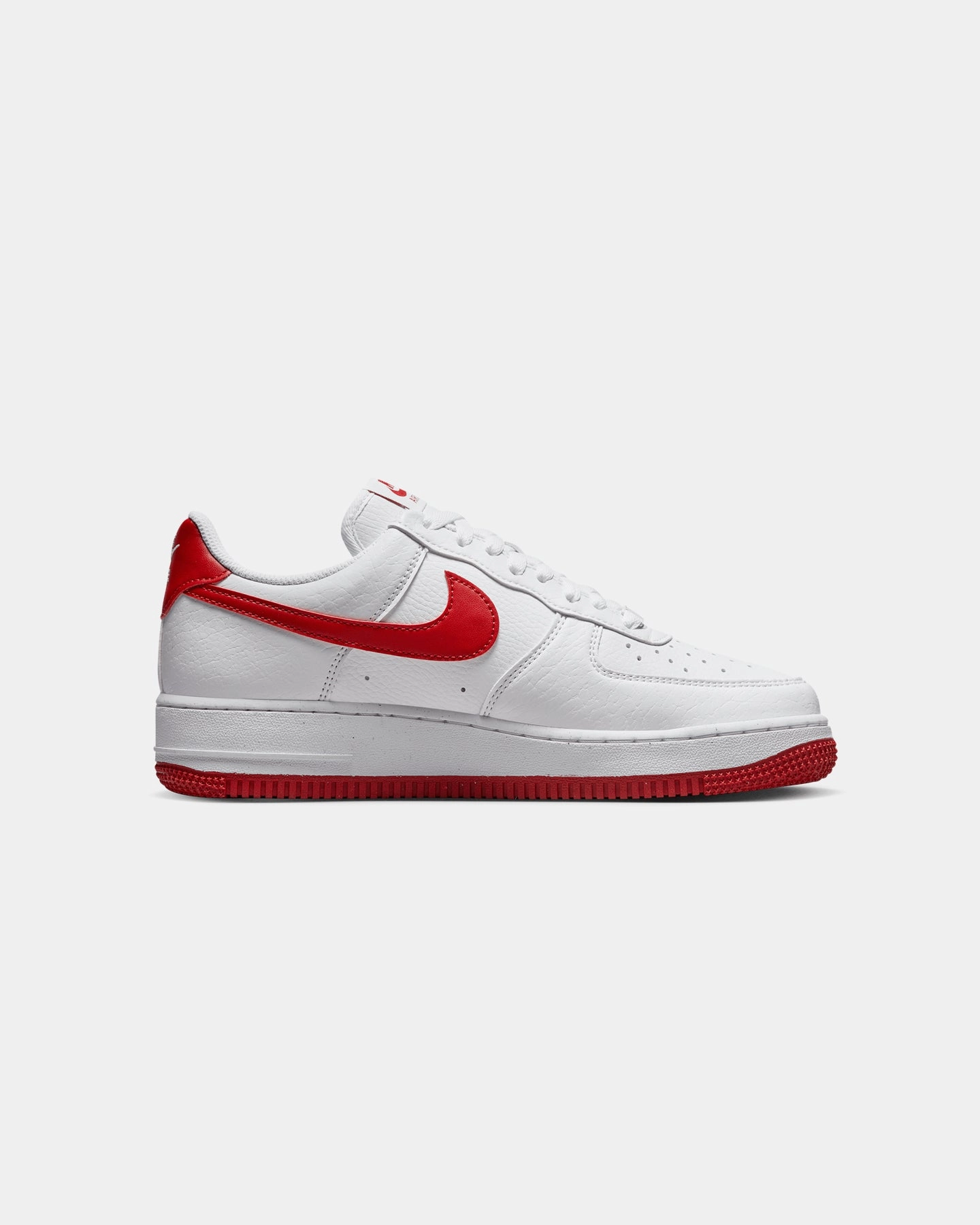 Nike Women's Air Force 1 '07 White/Gym Red Hybrid Foam Technology Orthopedic Rocker Sole