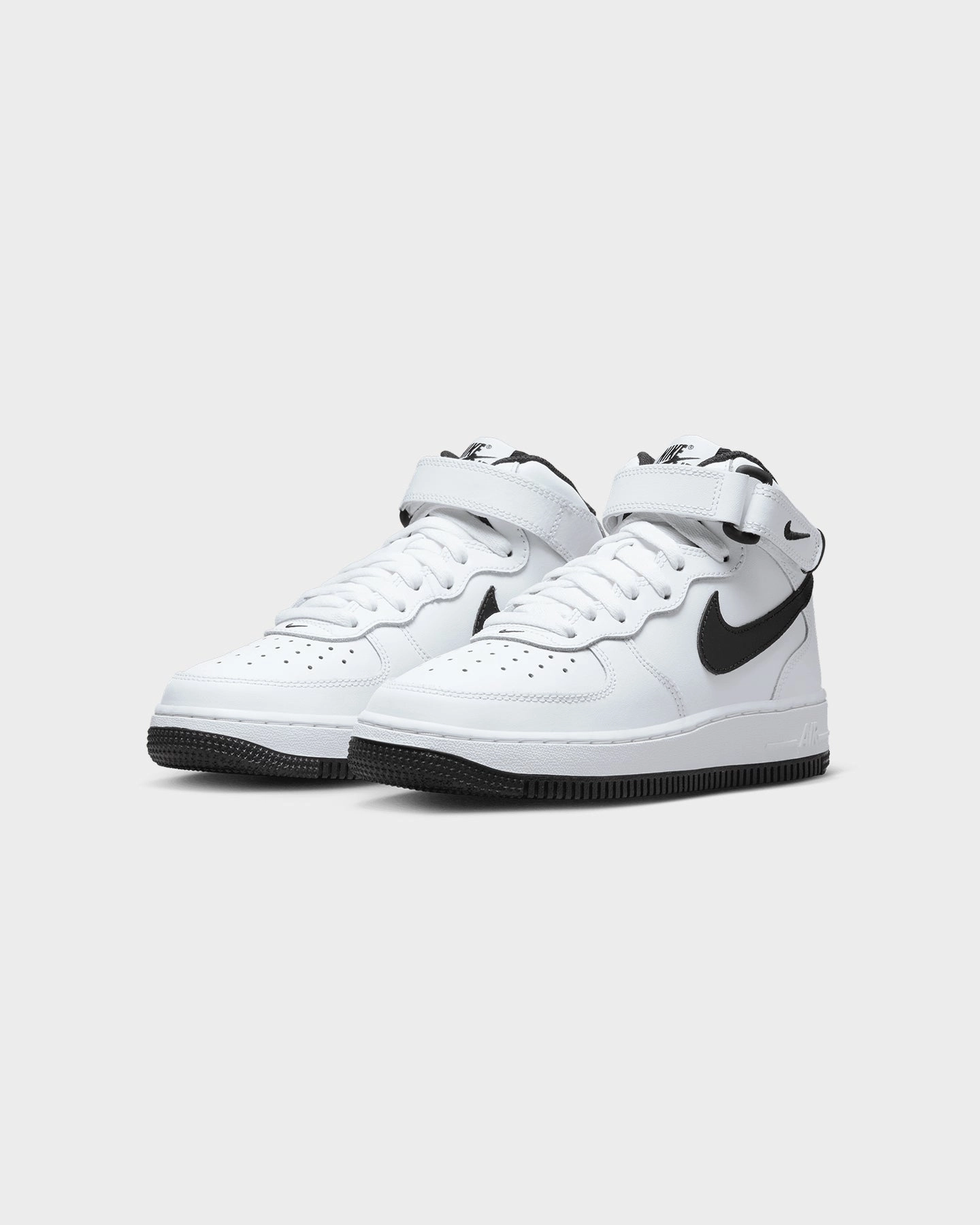 Nike Kids' Air Force 1 Mid LE White/Black Secure Style Impact Diffusion System