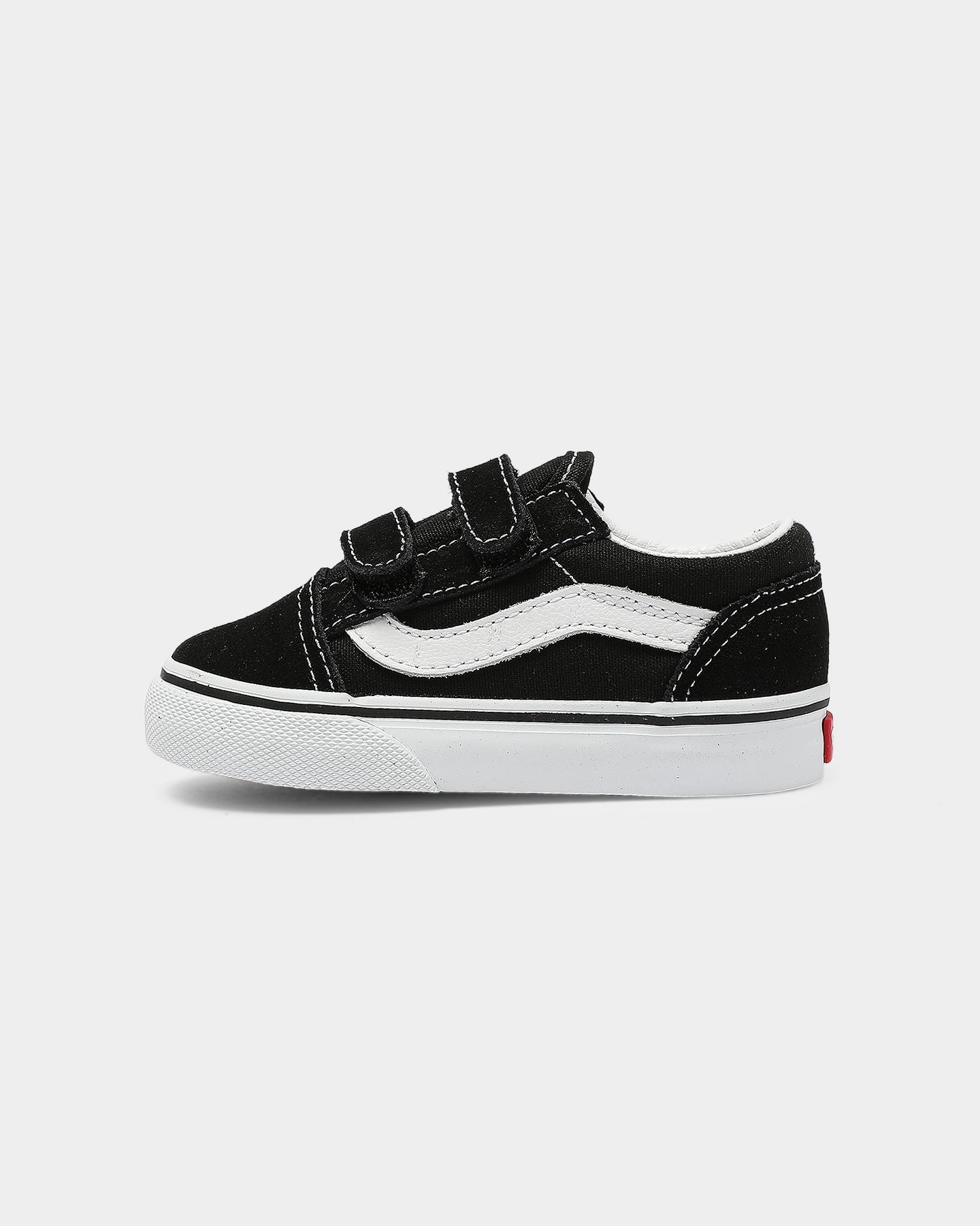 Vans Toddler Old Skool V Black/White Support Smooth Texture