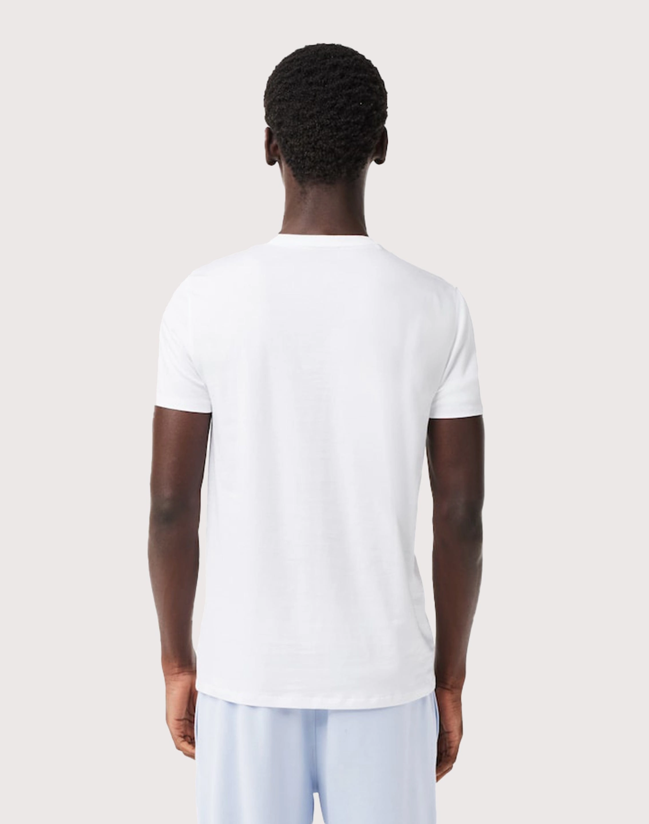 Lacoste Jersey Print V-Neck Tee Lightweight TPU Plate
