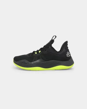 Under Armour Curry HOVR Splash 2 Basketball Shoes Black/Pitch Green Soft Touch Lining