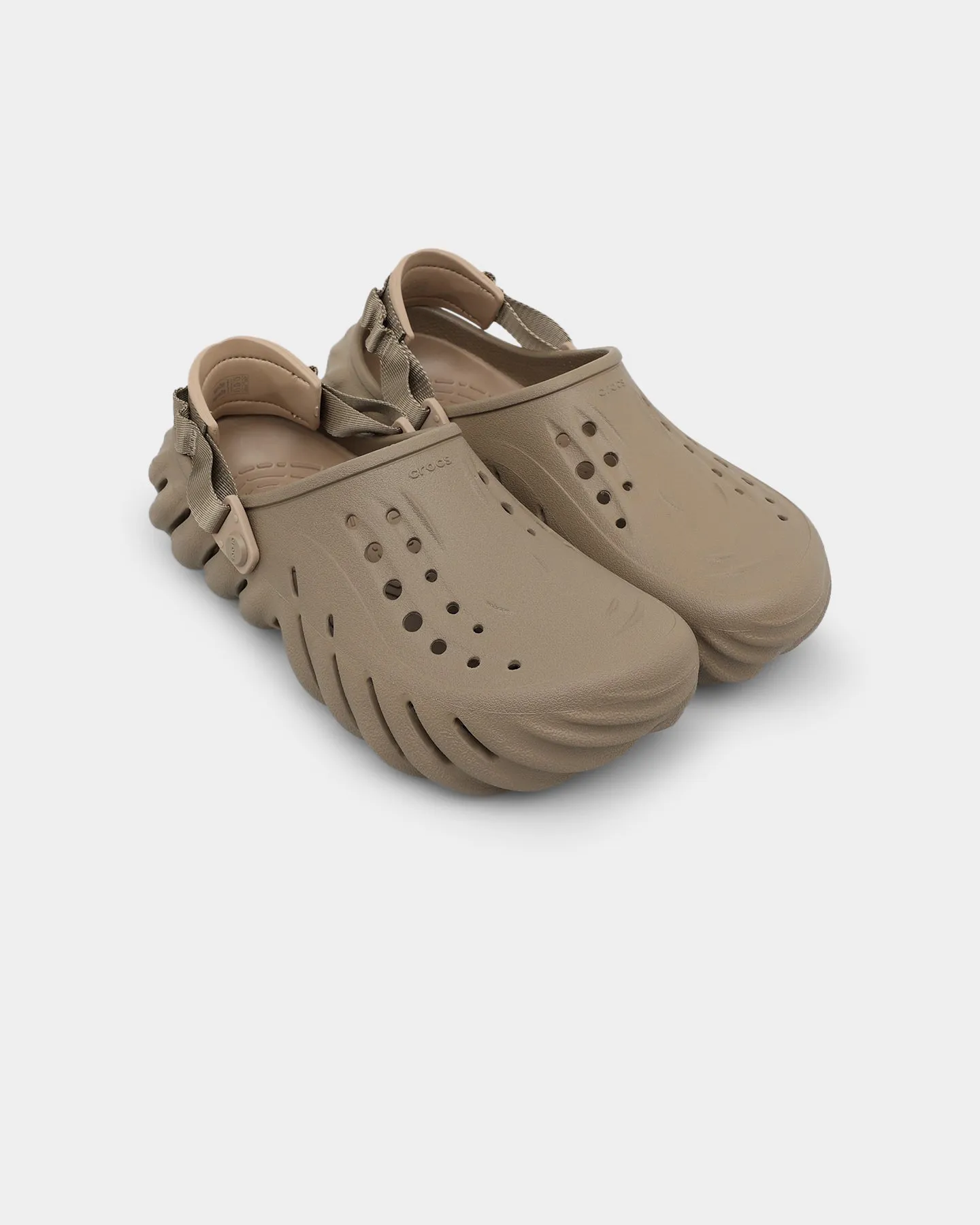 Crocs Echo Clog Khaki Slip-resistant support Seamless Internal Structure