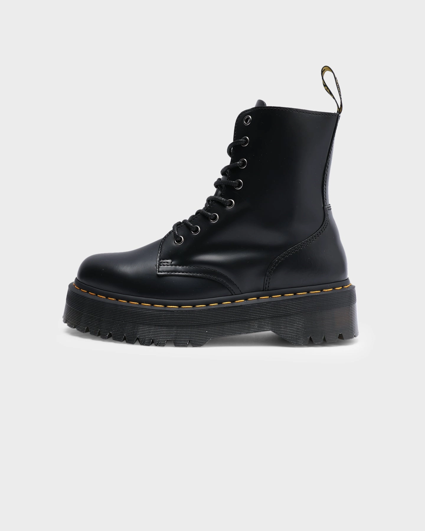 Toe Protection Dr. Martens Jadon 8 Eye Polish Smooth Black