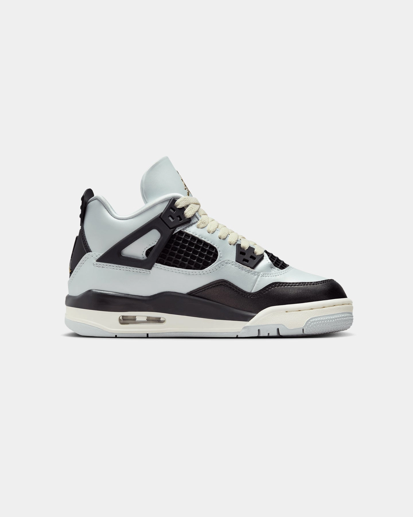 Jordan Kids' Air Jordan 4 Retro (GS) 'Pure Platinum' Pure Platinum/Metallic Gold Shock Diffusion Technology