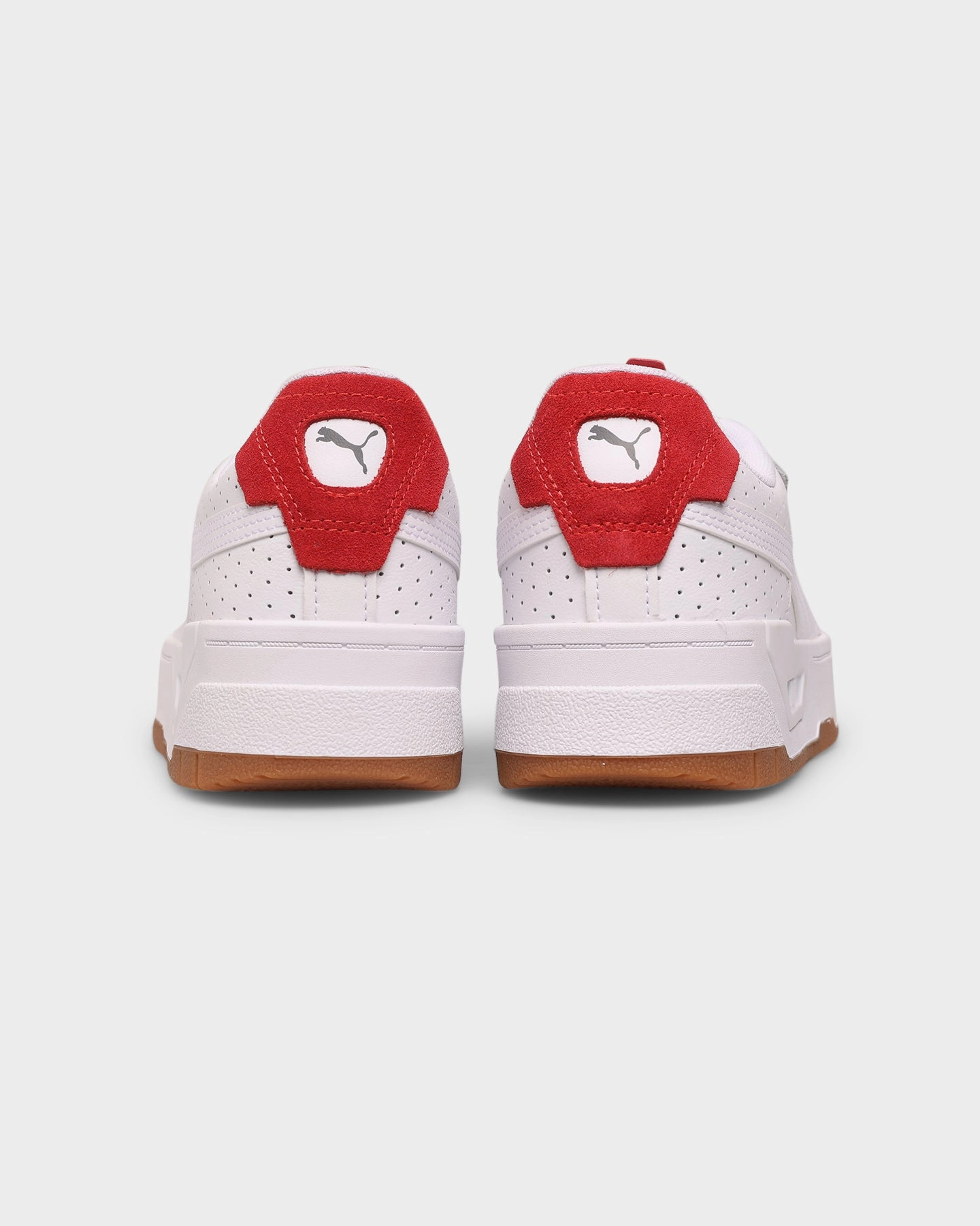Ergonomic Contour Shape All-Weather Design PUMA Women's Cali Dream Heritage Puma White-Gum-High Risk Red