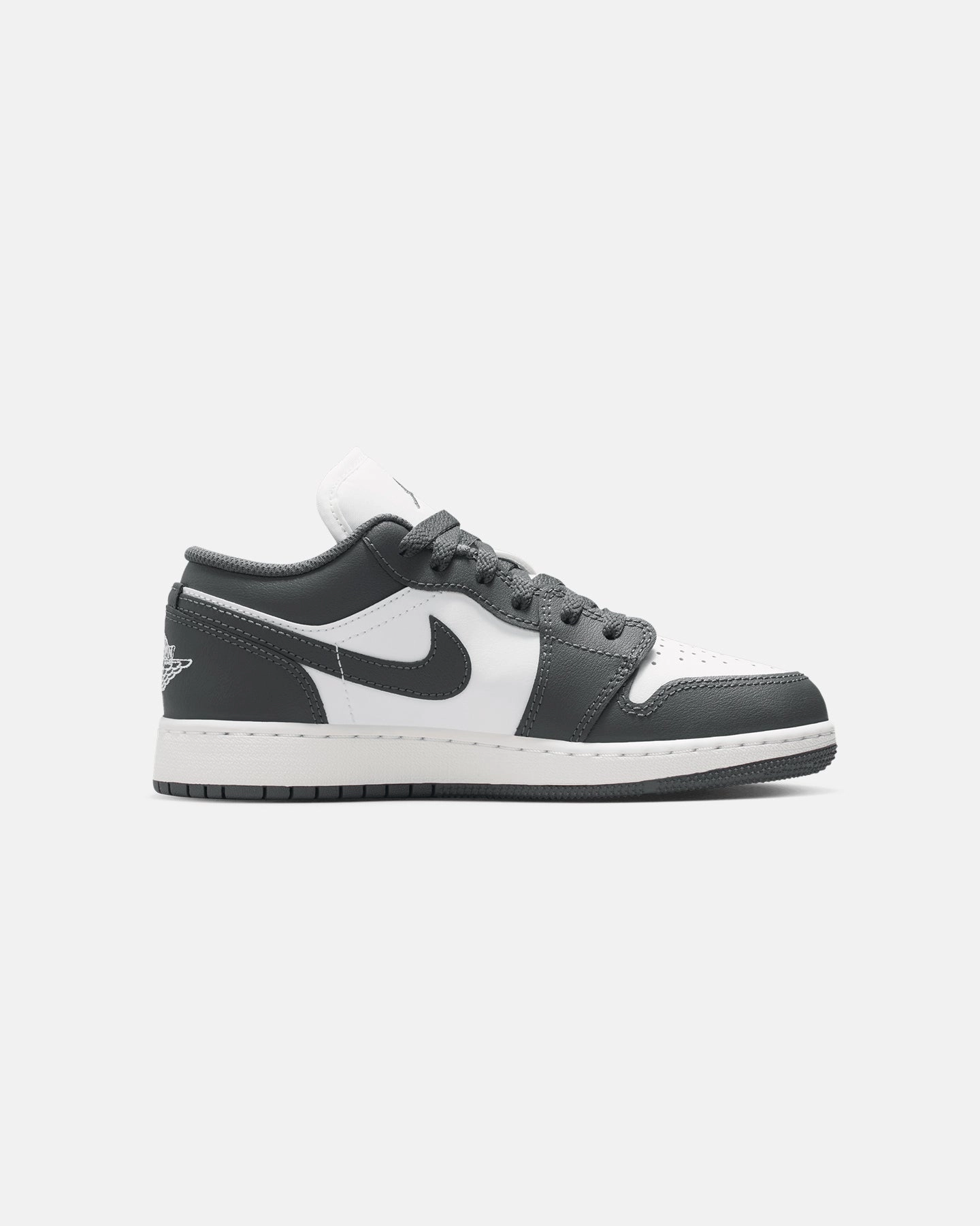 Jordan Kids' Air Jordan 1 Low (GS) Iron Grey least classic Traction Enhanced Pattern