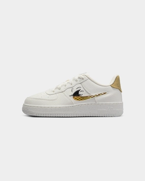 Nike Kids' Air Force 1 LV8 (GS) Sail/Sanded Gold Luxurious Feel Heat Dissipating Layers