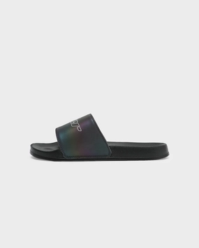 Loiter Reflective Slide Black/Rainbow Reflective toe - box