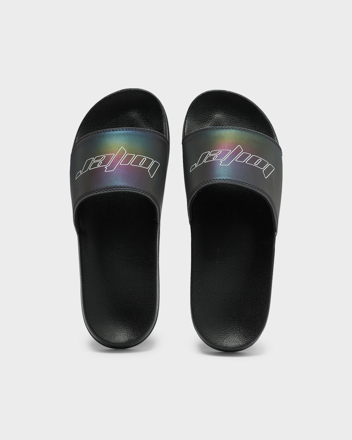 Loiter Reflective Slide Black/Rainbow Reflective formal wearers wedge