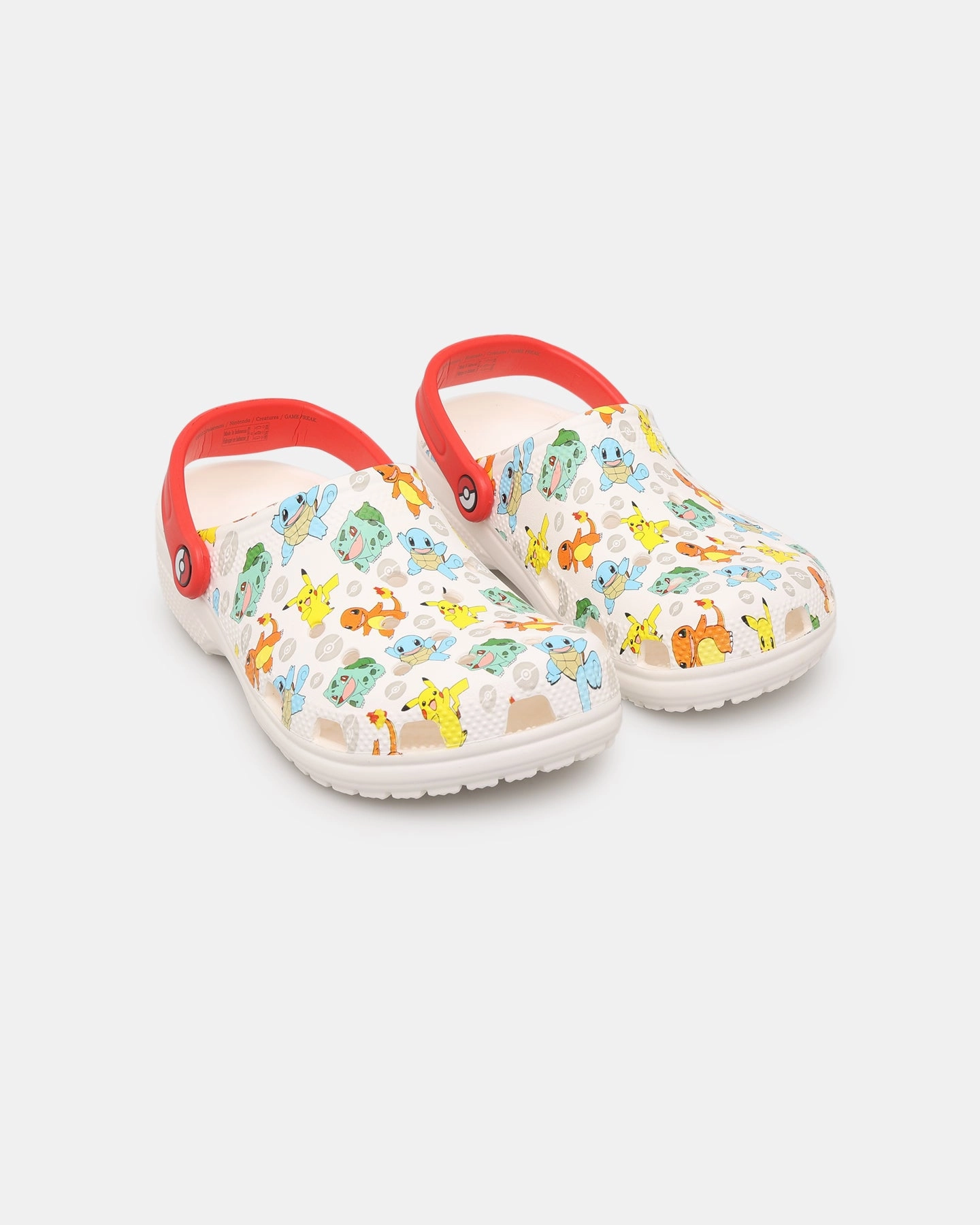 Crocs Kids' Classic Pokemon II Clog (GS) White Shock Diffusing Midsole CushionedSole