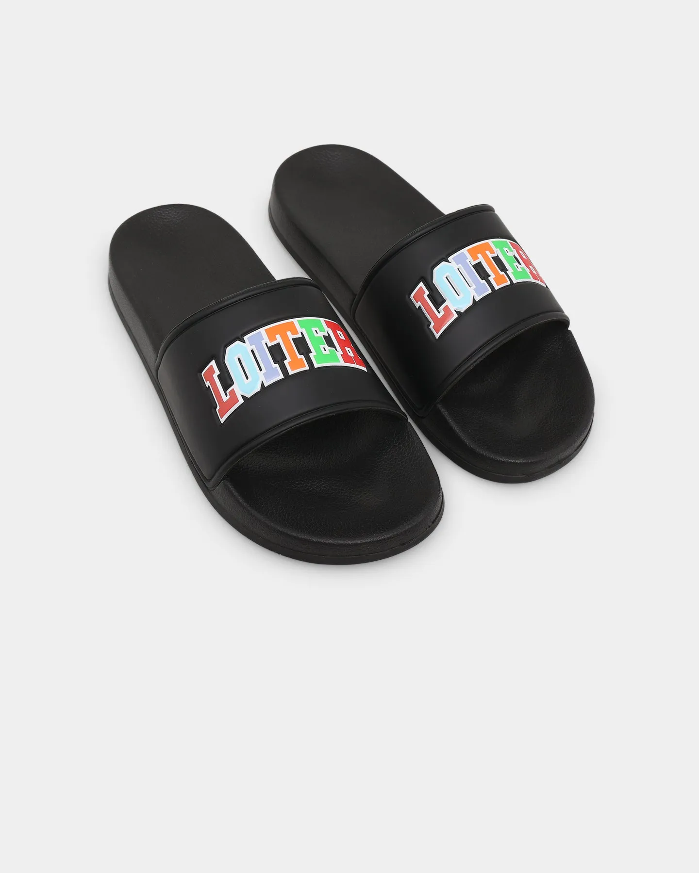 windy - day shoes Loiter Arch Rainbow Slides Black/Multi-Coloured