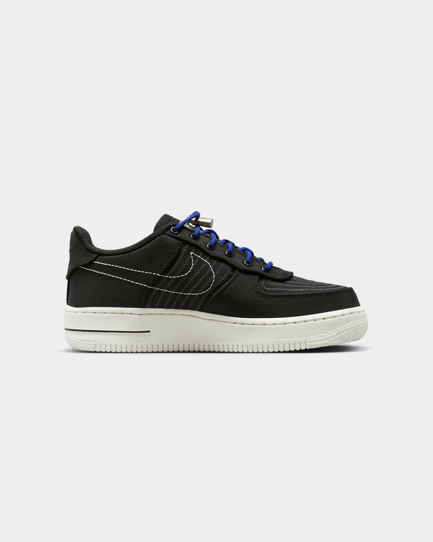 Enhanced Flex Zones Heat Dissipating Nike Kids' Air Force 1 LV8 3 (GS) Black/Sail-Black